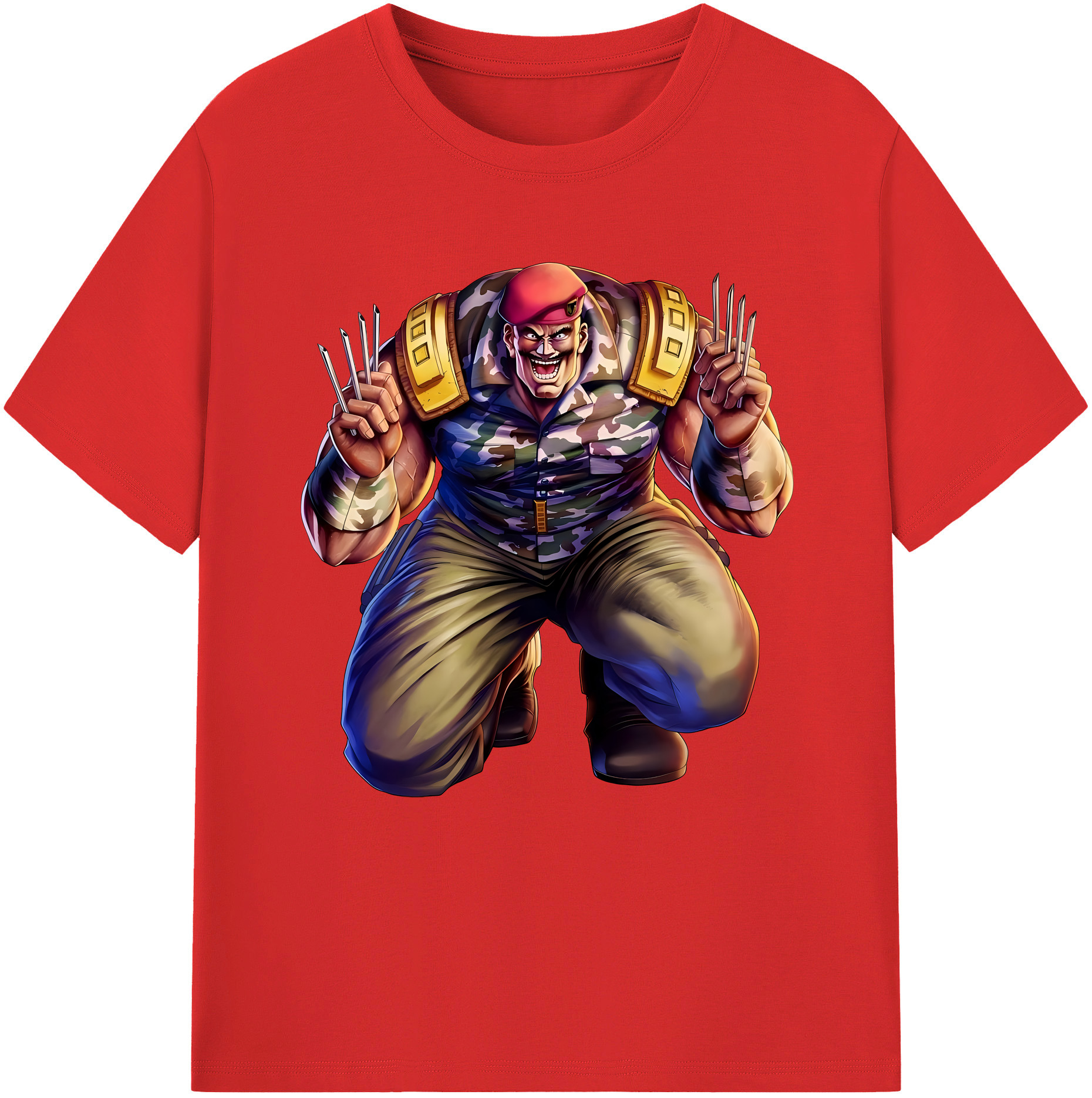 （画像用） 北斗の拳 Fist of the North Star 綿100％半袖Tシャツ（フロントプリント）