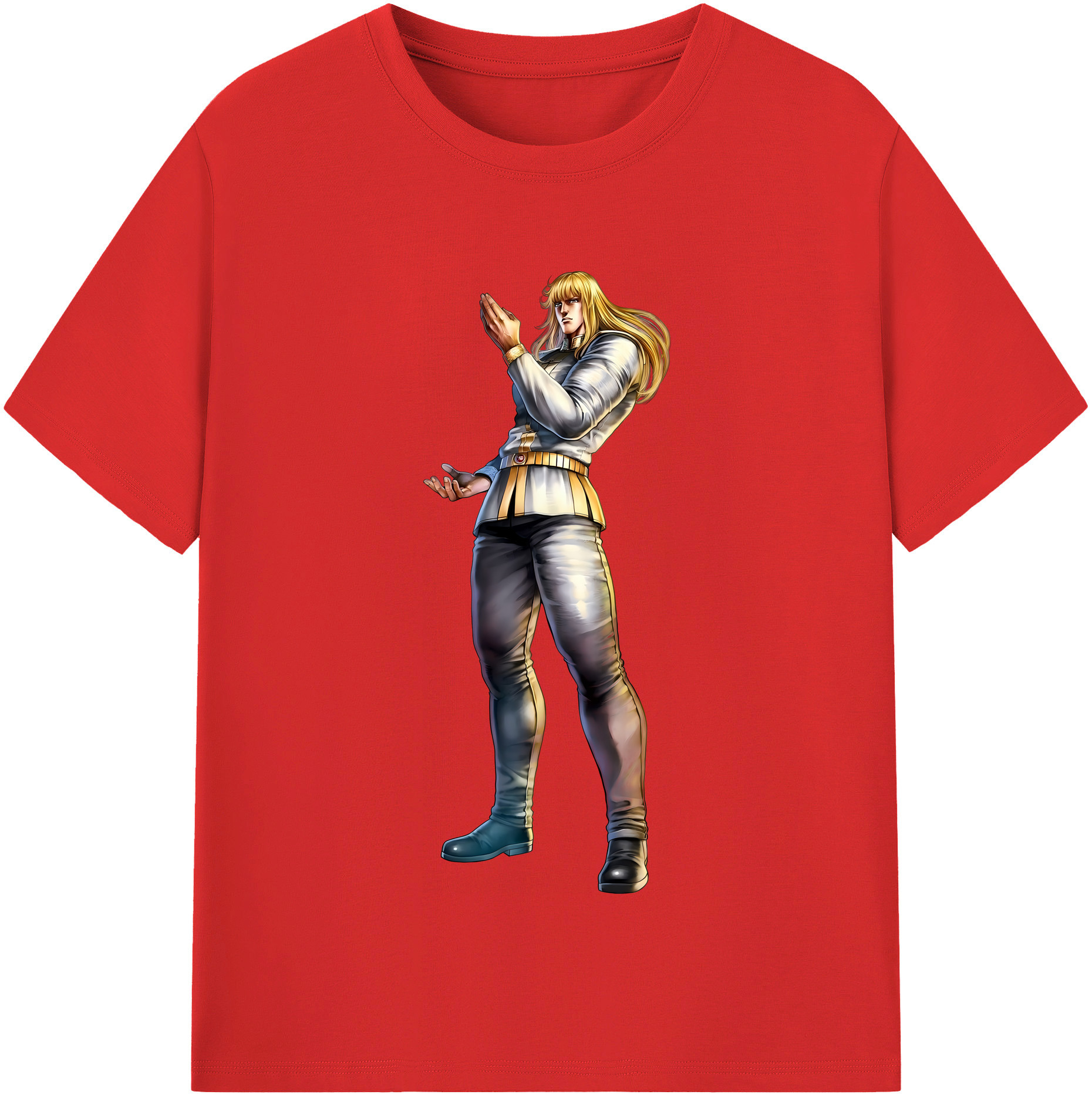 （画像用） 北斗の拳 Fist of the North Star 綿100％半袖Tシャツ（フロントプリント）