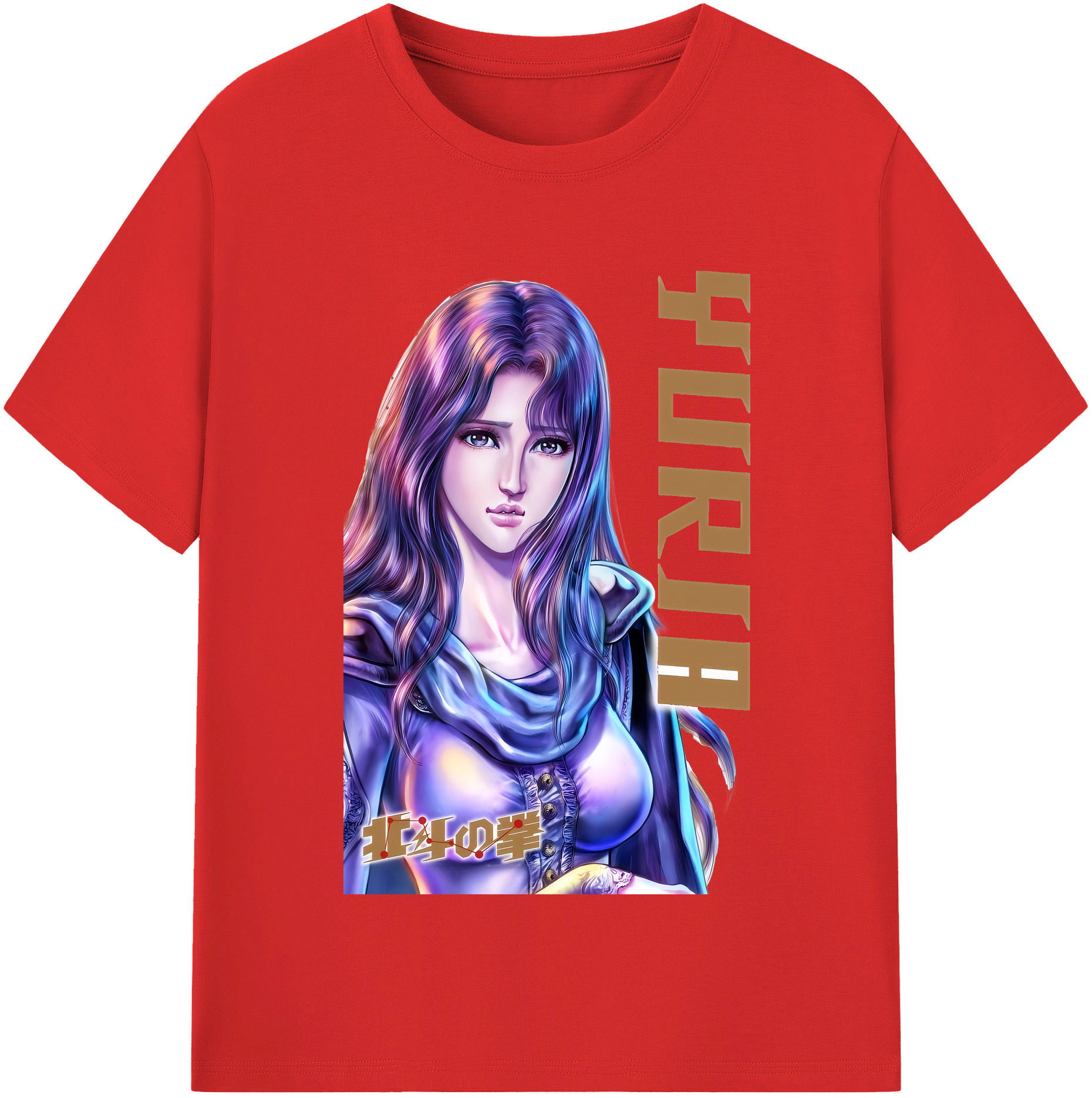 （画像用） 北斗の拳 Fist of the North Star 綿100％半袖Tシャツ（フロントプリント）
