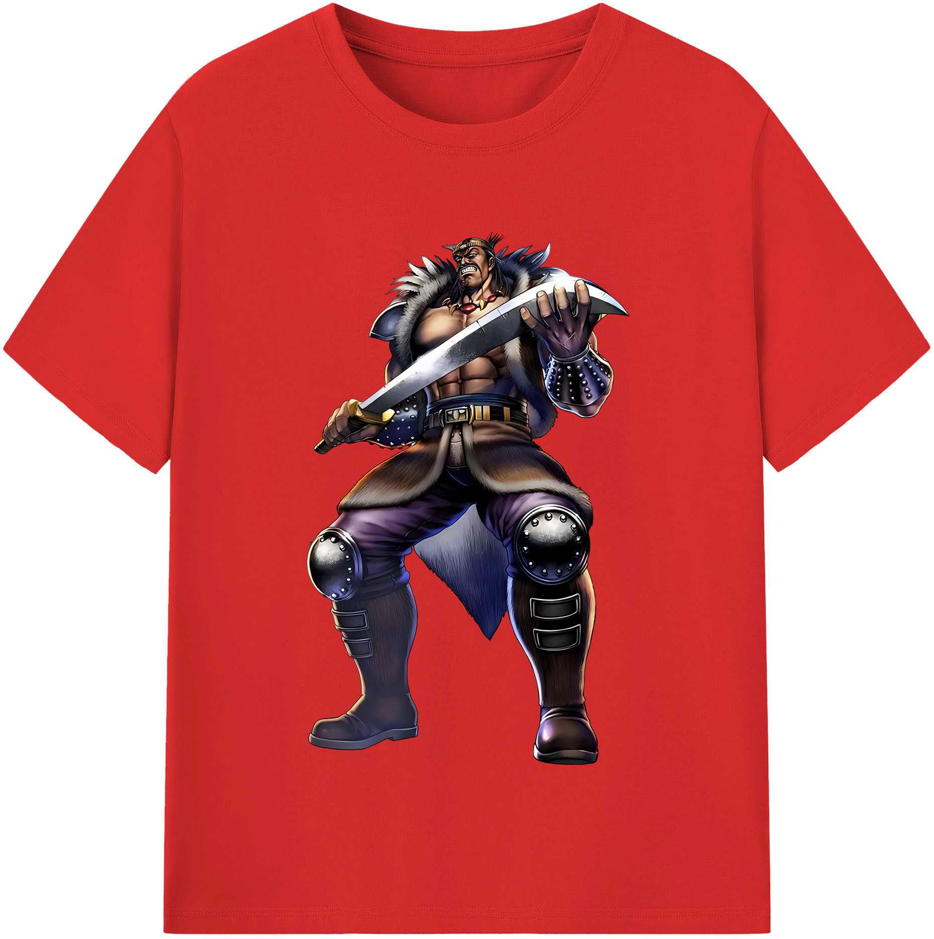（画像用） 北斗の拳 Fist of the North Star 綿100％半袖Tシャツ（フロントプリント）