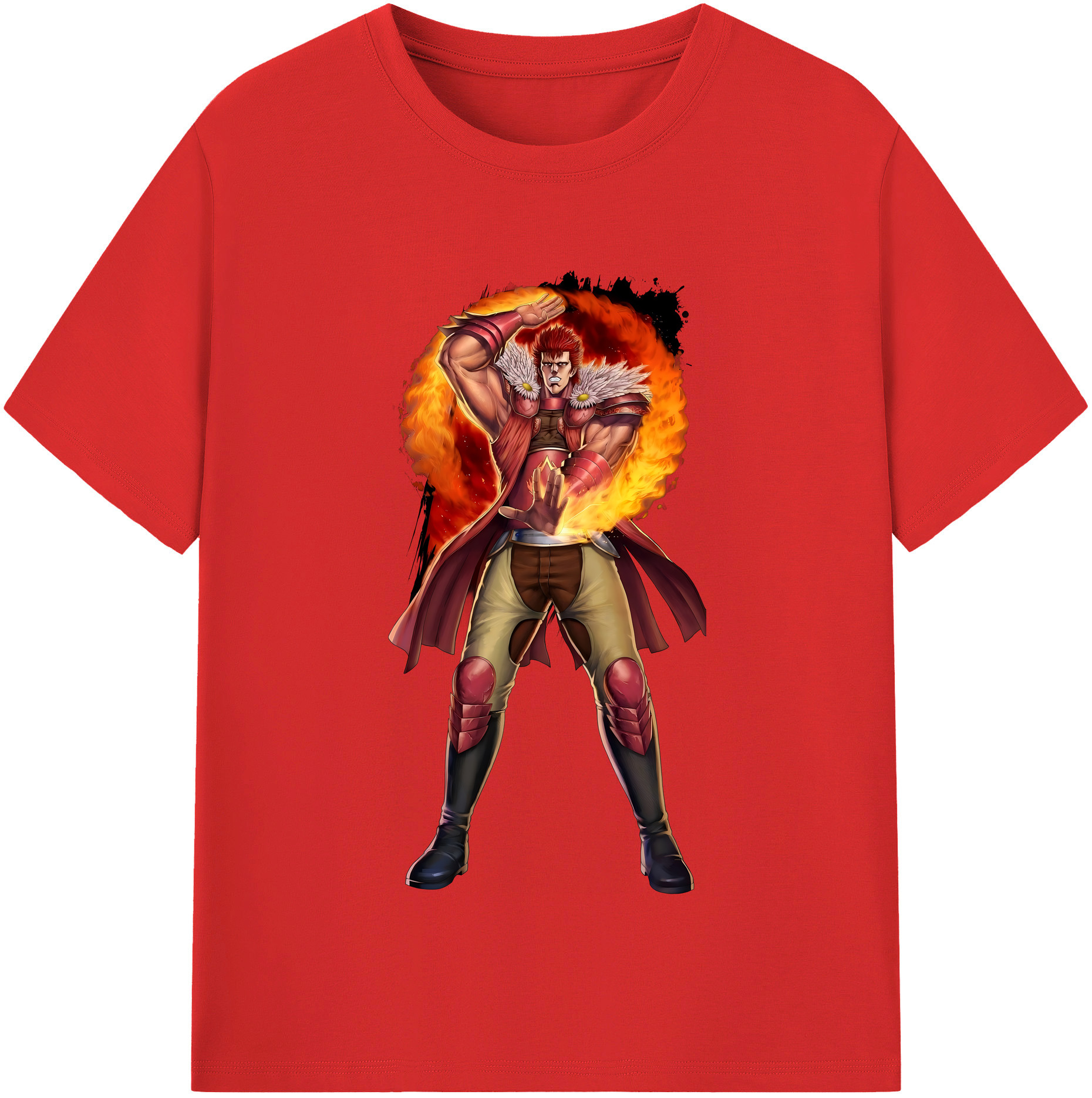 （画像用） 北斗の拳 Fist of the North Star 綿100％半袖Tシャツ（フロントプリント）