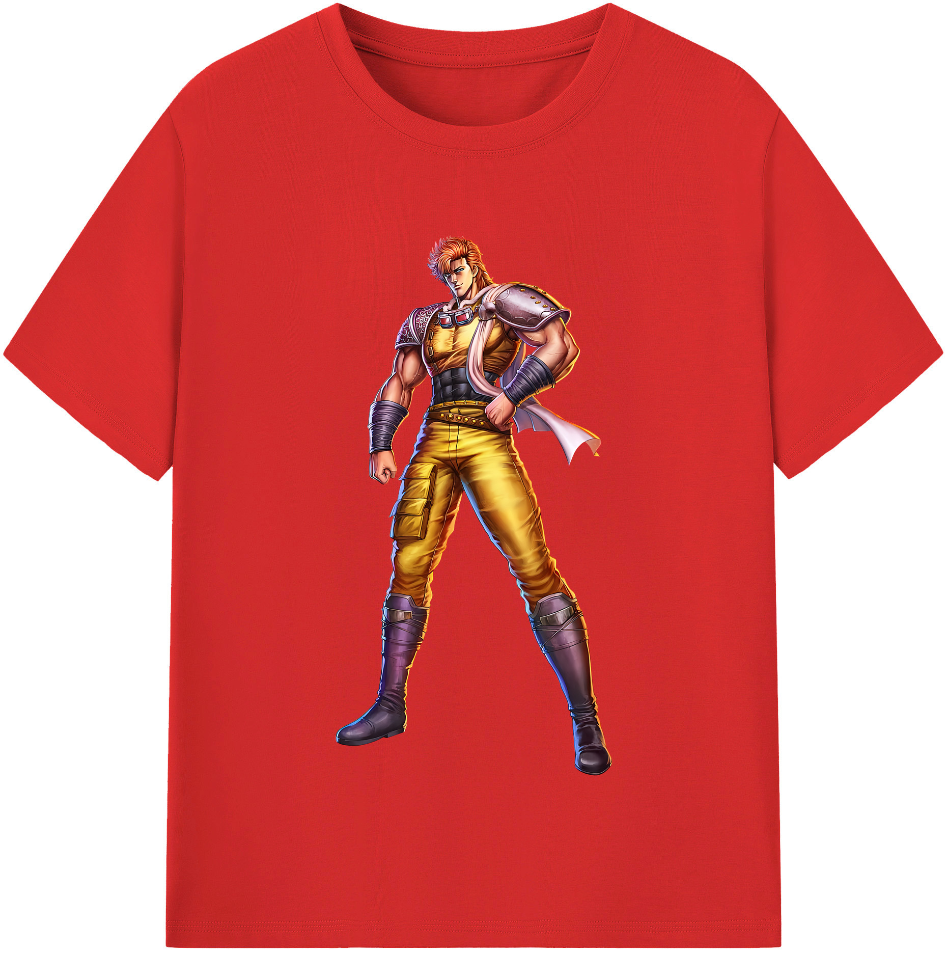 （画像用） 北斗の拳 Fist of the North Star 綿100％半袖Tシャツ（フロントプリント）