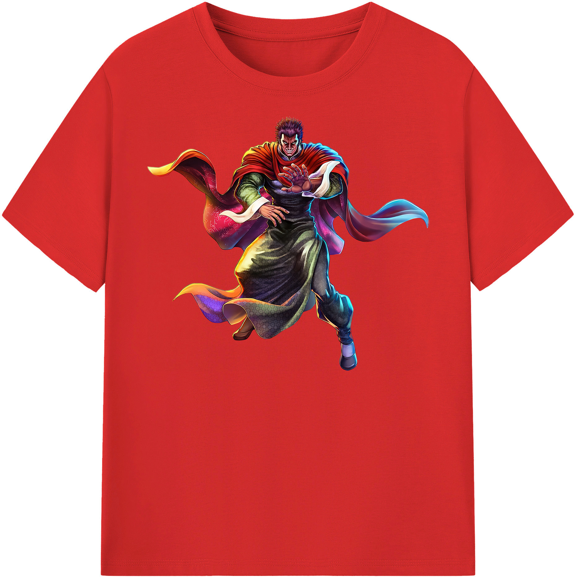 （画像用） 北斗の拳 Fist of the North Star 綿100％半袖Tシャツ（フロントプリント）