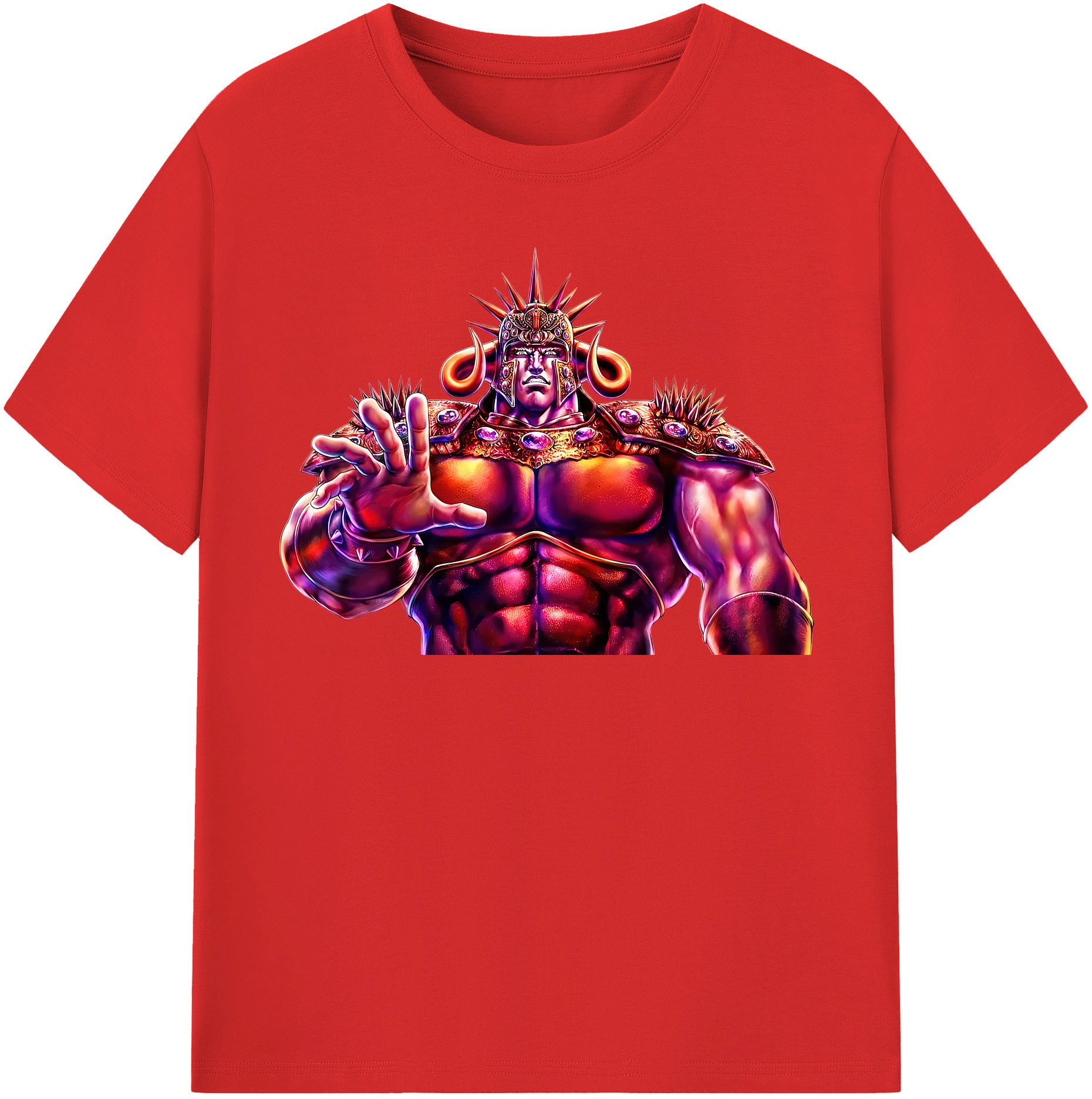 （画像用） 北斗の拳 Fist of the North Star 綿100％半袖Tシャツ（フロントプリント）
