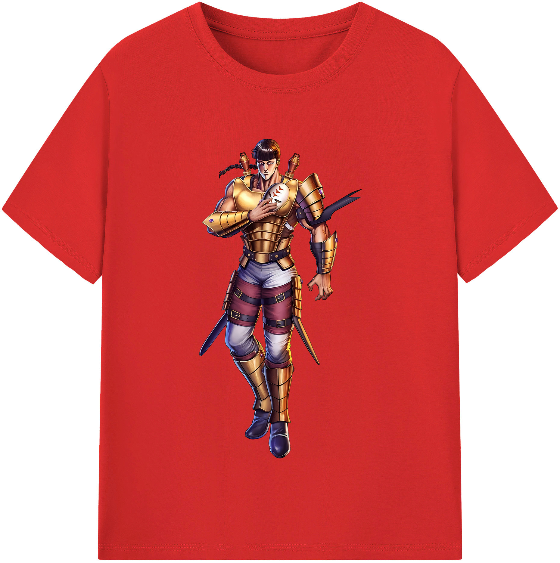 （画像用） 北斗の拳 Fist of the North Star 綿100％半袖Tシャツ（フロントプリント）