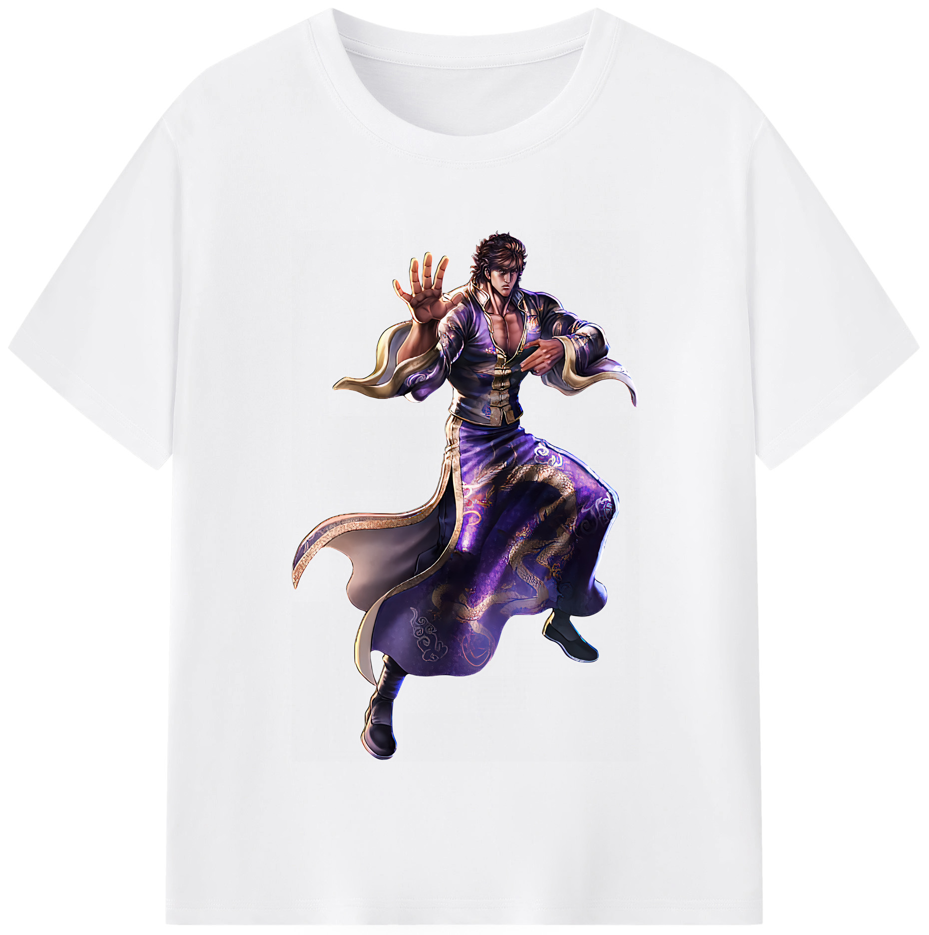 （画像用） 北斗の拳 Fist of the North Star 綿100％半袖Tシャツ（フロントプリント）