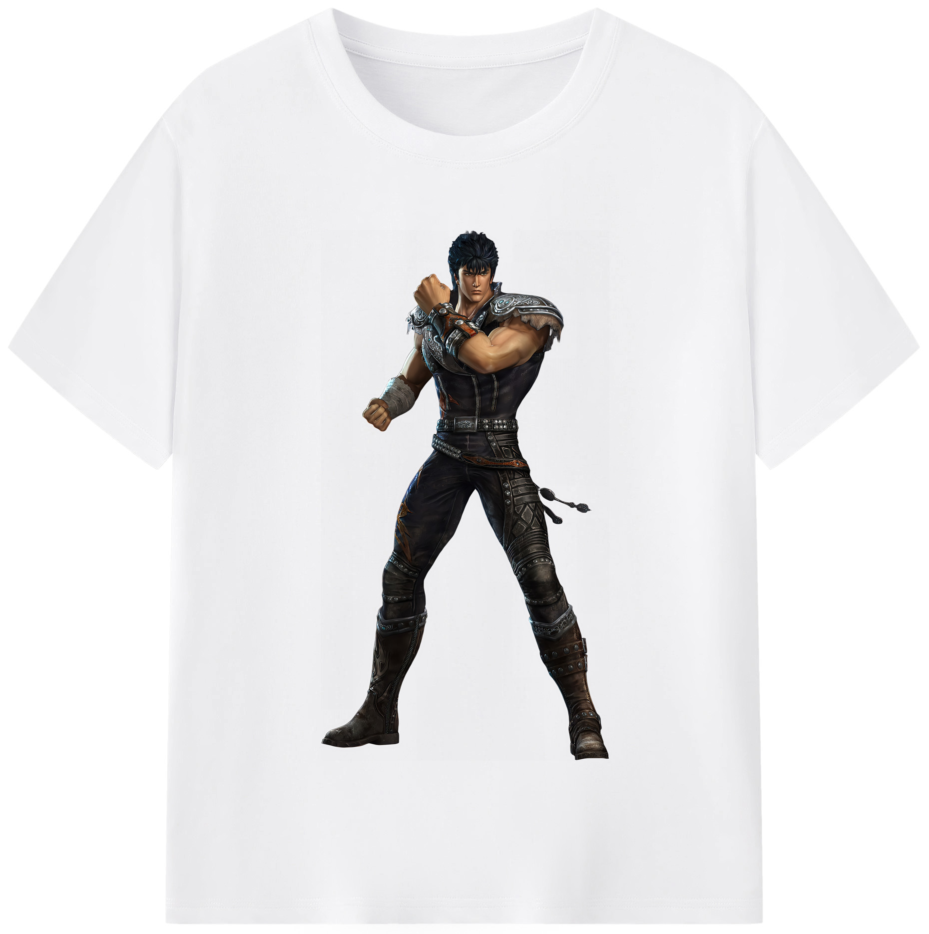 （画像用） 北斗の拳 Fist of the North Star 綿100％半袖Tシャツ（フロントプリント）