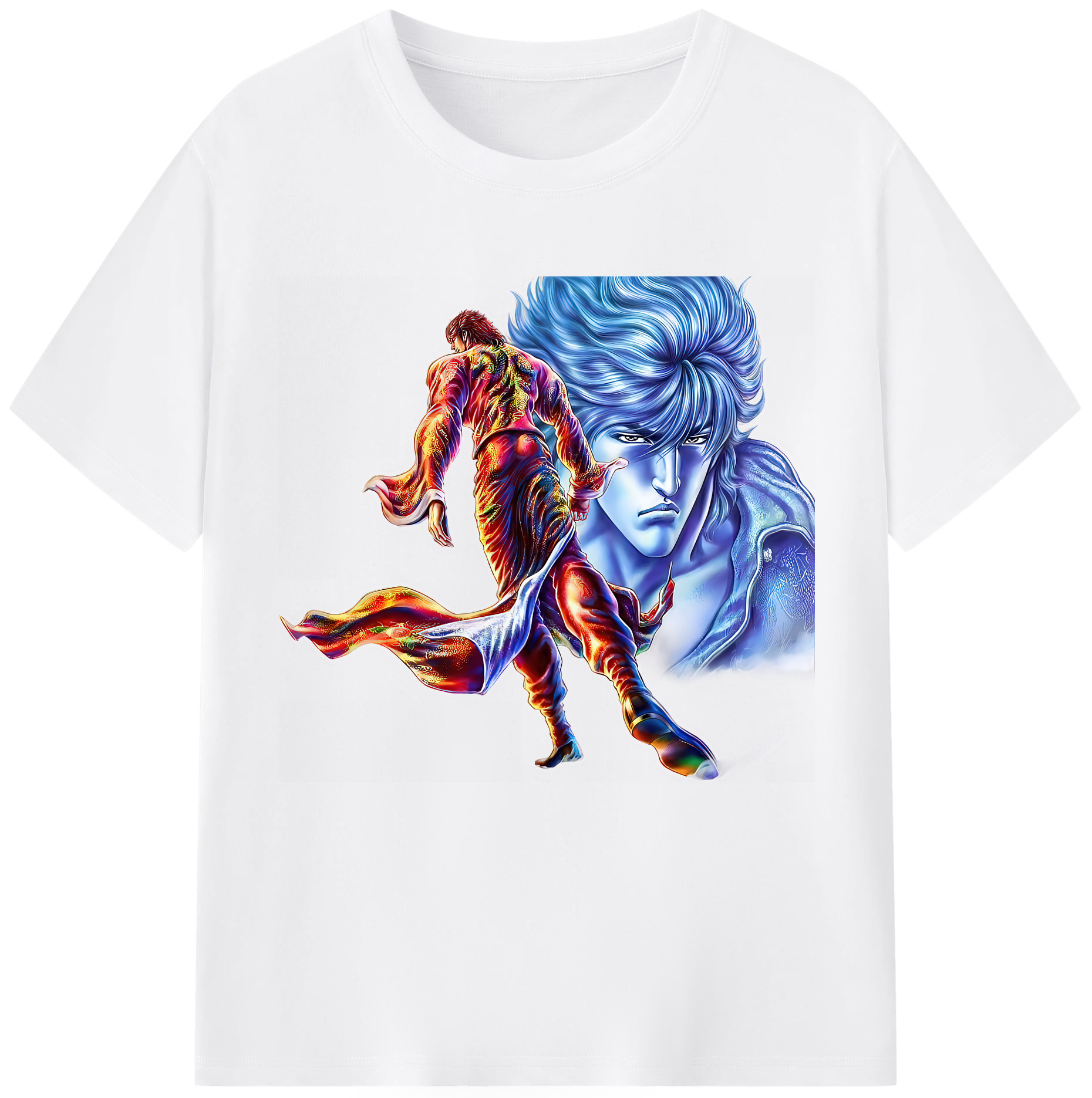 （画像用） 北斗の拳 Fist of the North Star 綿100％半袖Tシャツ（フロントプリント）