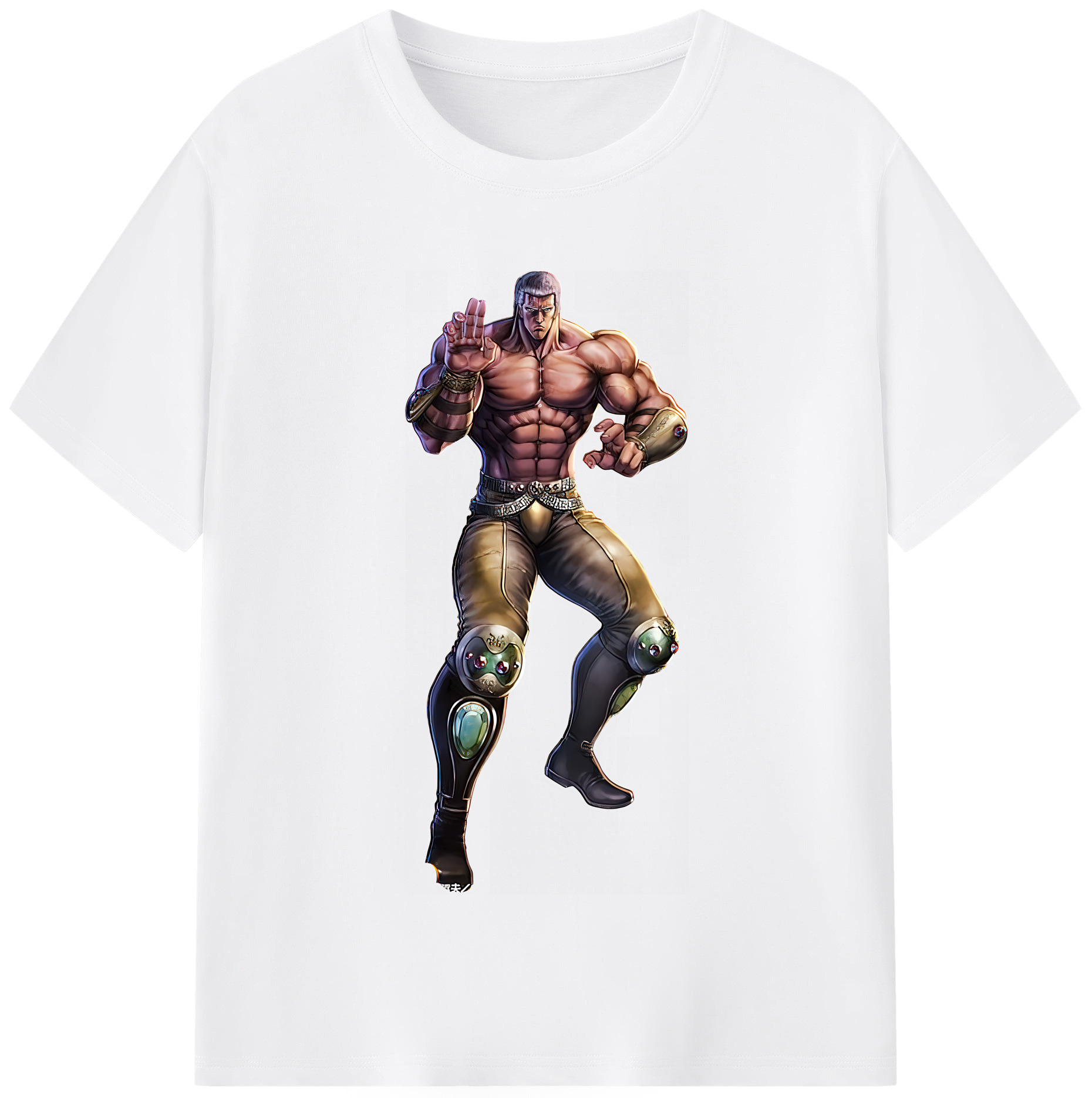 （画像用） 北斗の拳 Fist of the North Star 綿100％半袖Tシャツ（フロントプリント）