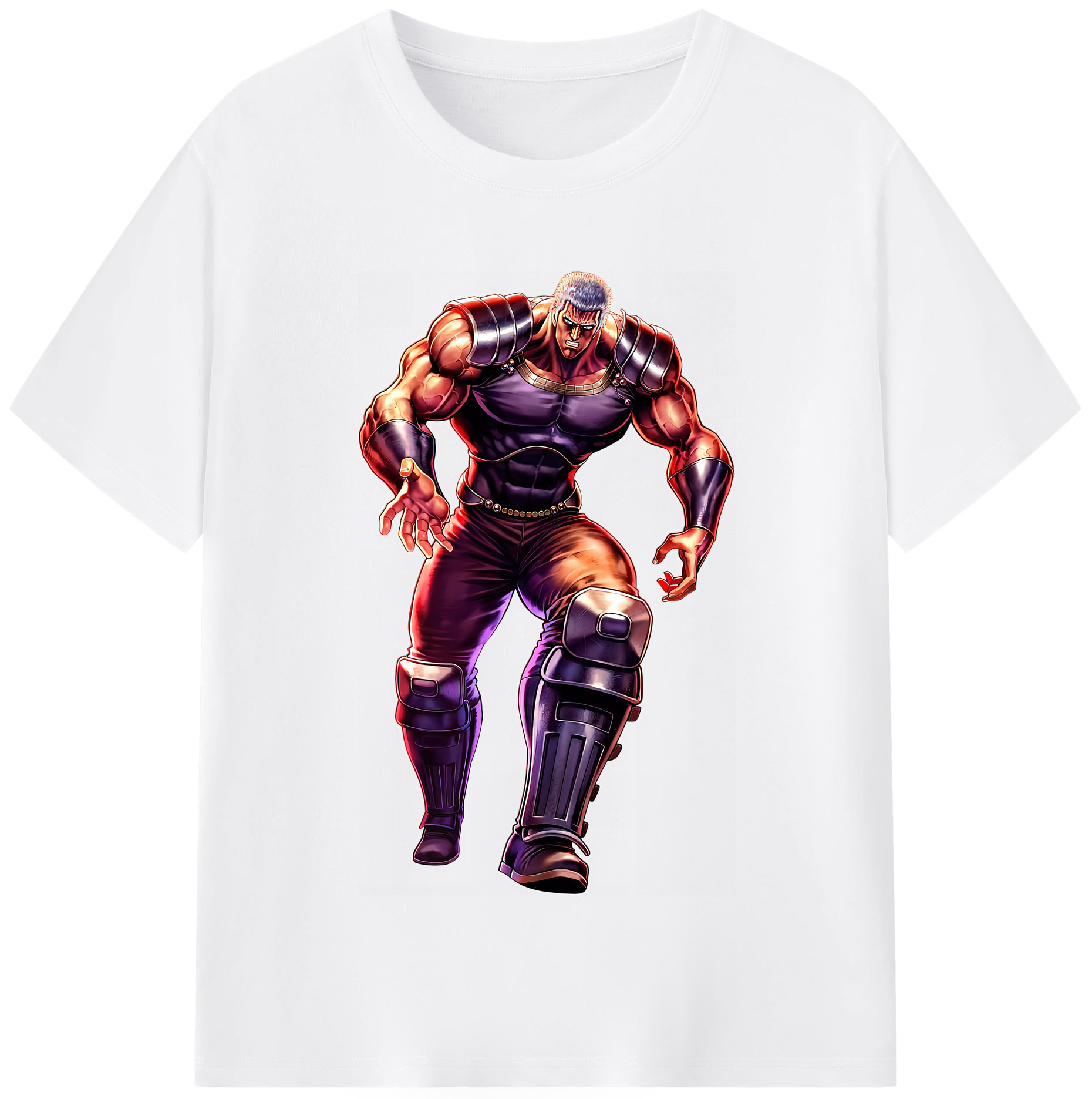 （画像用） 北斗の拳 Fist of the North Star 綿100％半袖Tシャツ（フロントプリント）