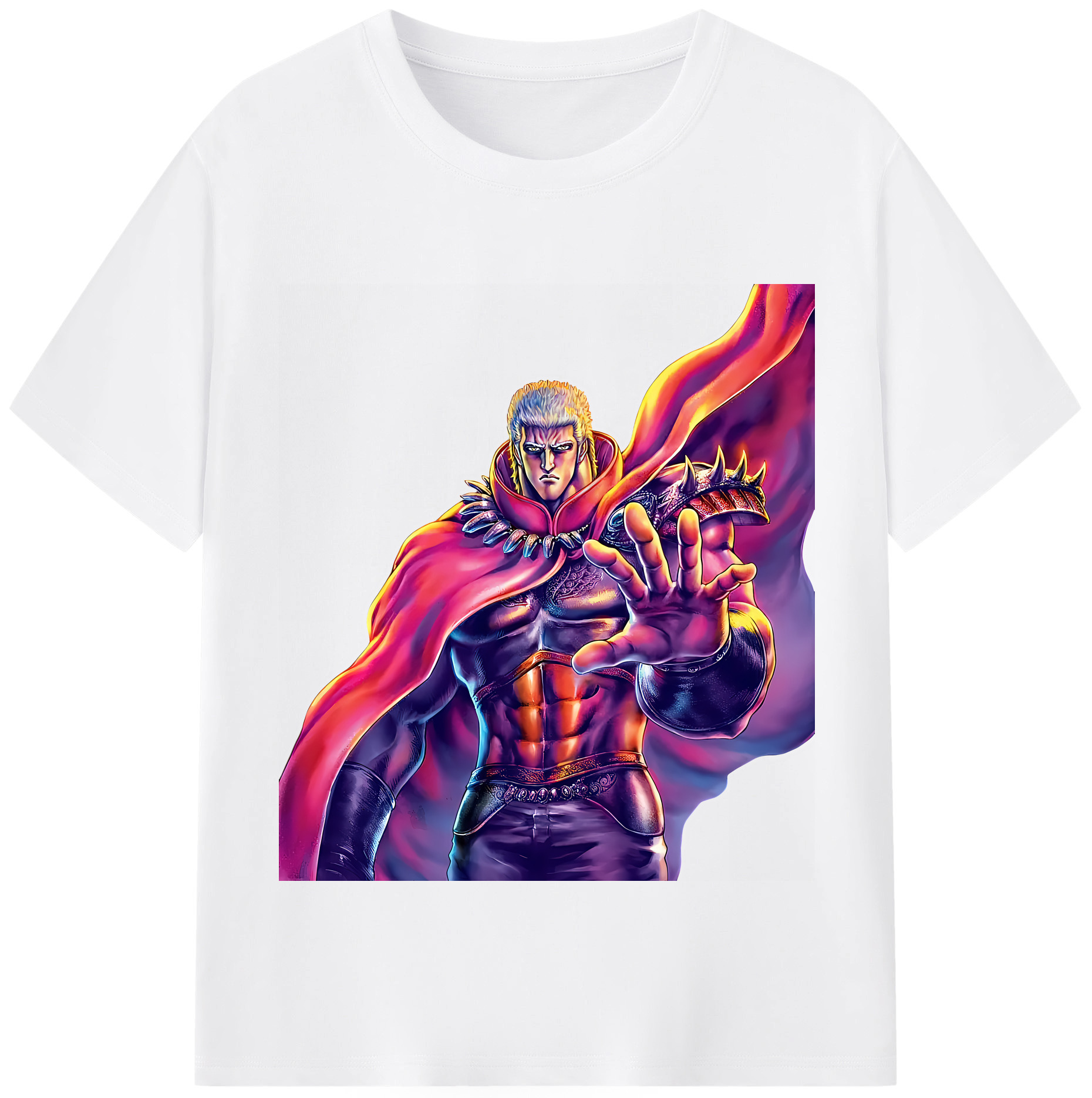 （画像用） 北斗の拳 Fist of the North Star 綿100％半袖Tシャツ（フロントプリント）