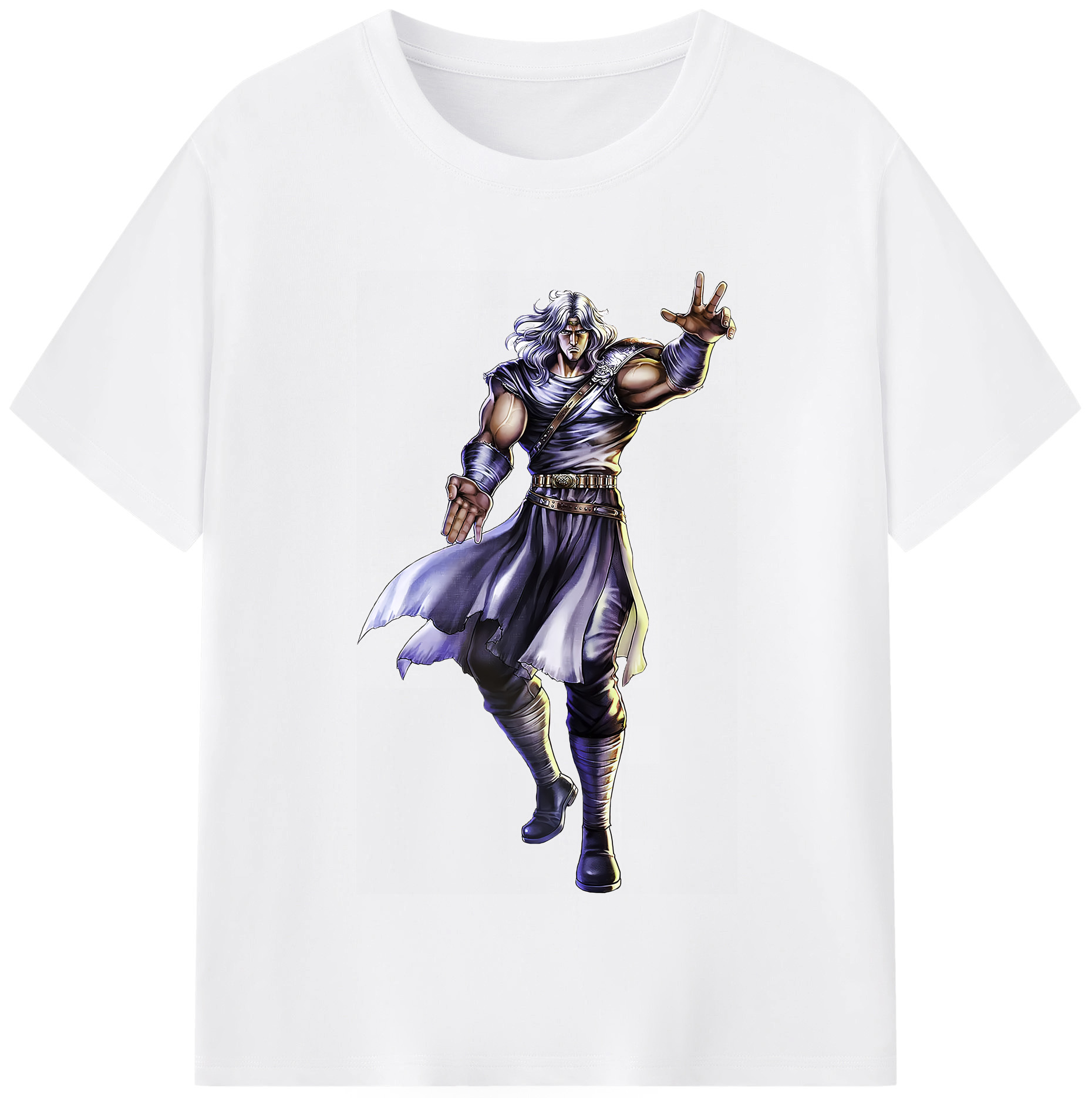 （画像用） 北斗の拳 Fist of the North Star 綿100％半袖Tシャツ（フロントプリント）