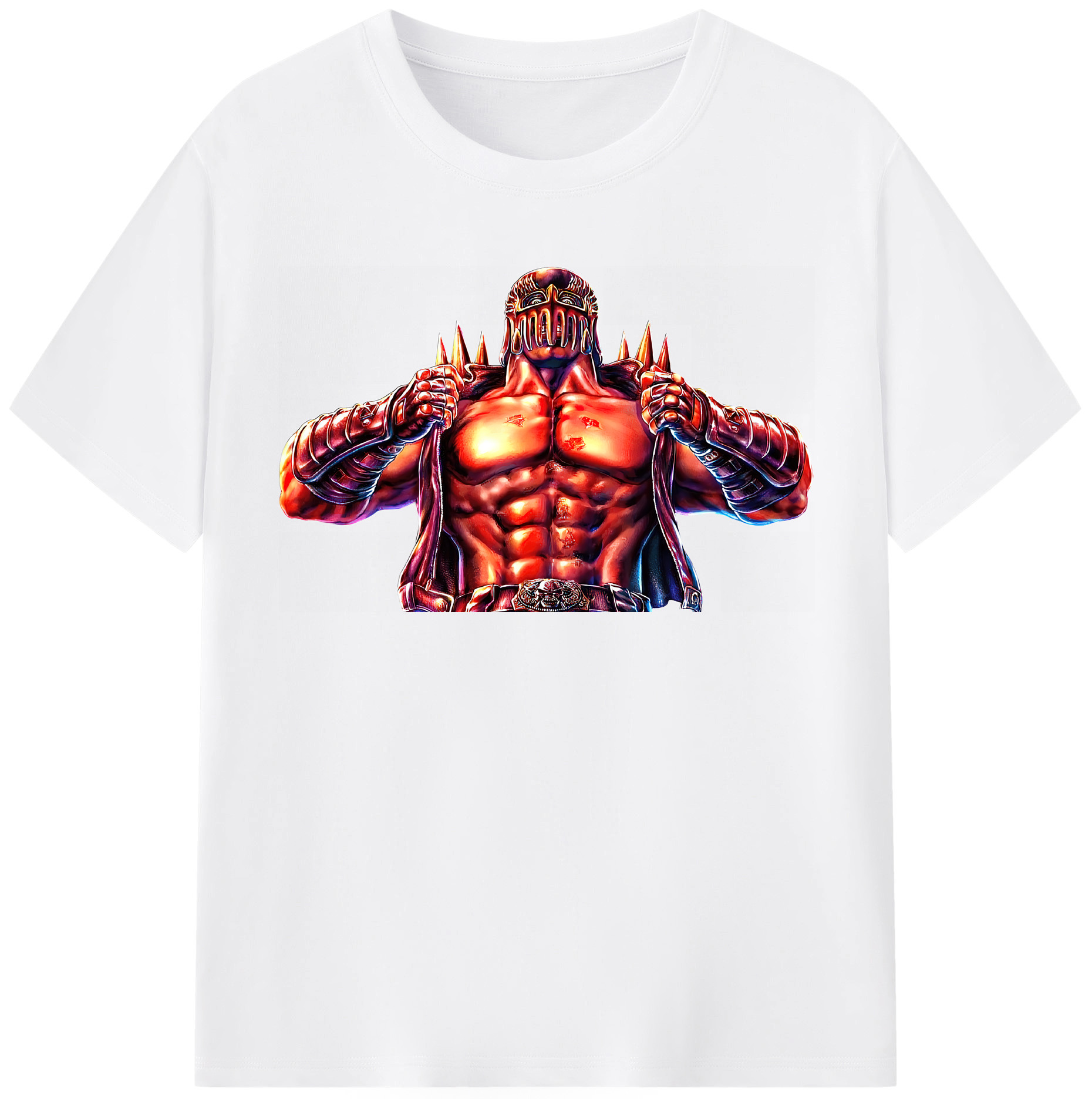 （画像用） 北斗の拳 Fist of the North Star 綿100％半袖Tシャツ（フロントプリント）