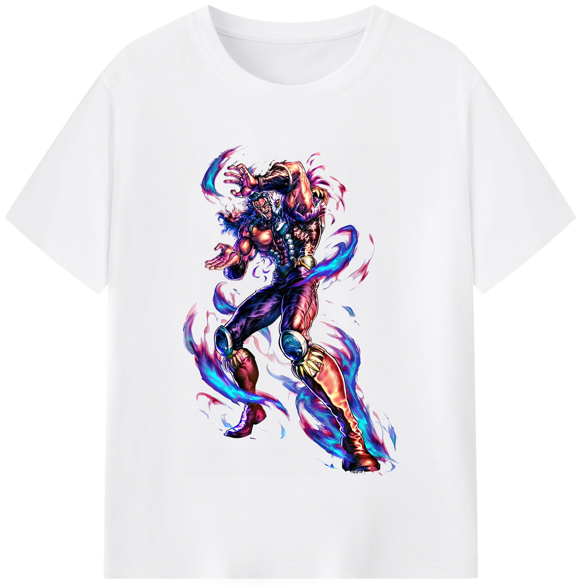 （画像用） 北斗の拳 Fist of the North Star 綿100％半袖Tシャツ（フロントプリント）