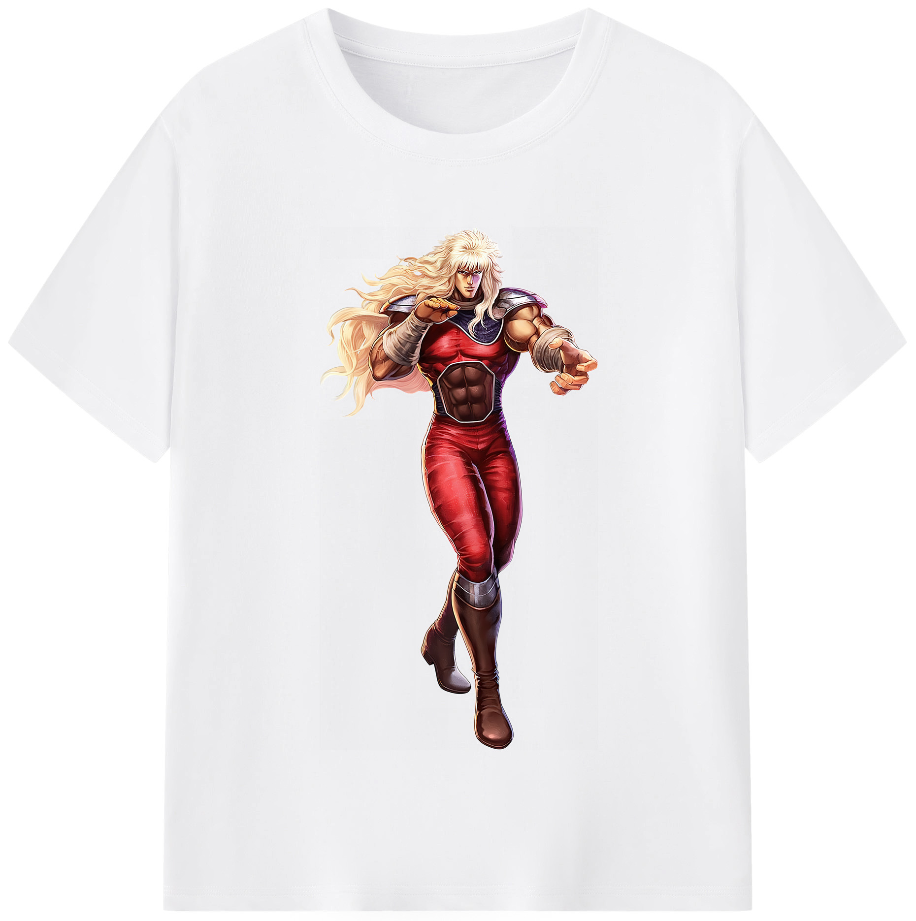 （画像用） 北斗の拳 Fist of the North Star 綿100％半袖Tシャツ（フロントプリント）
