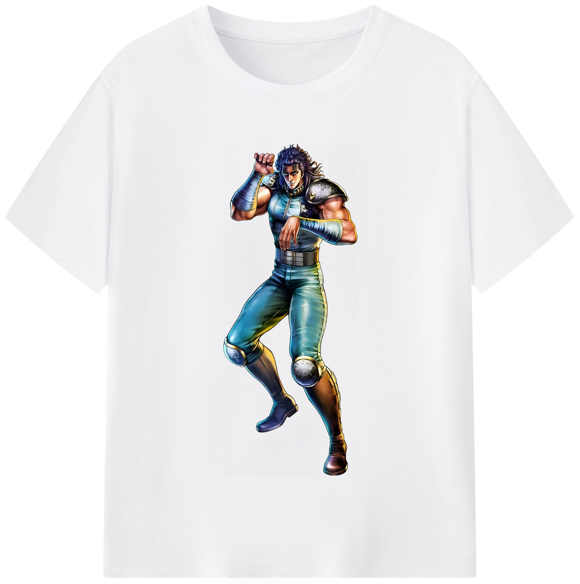 （画像用） 北斗の拳 Fist of the North Star 綿100％半袖Tシャツ（フロントプリント）