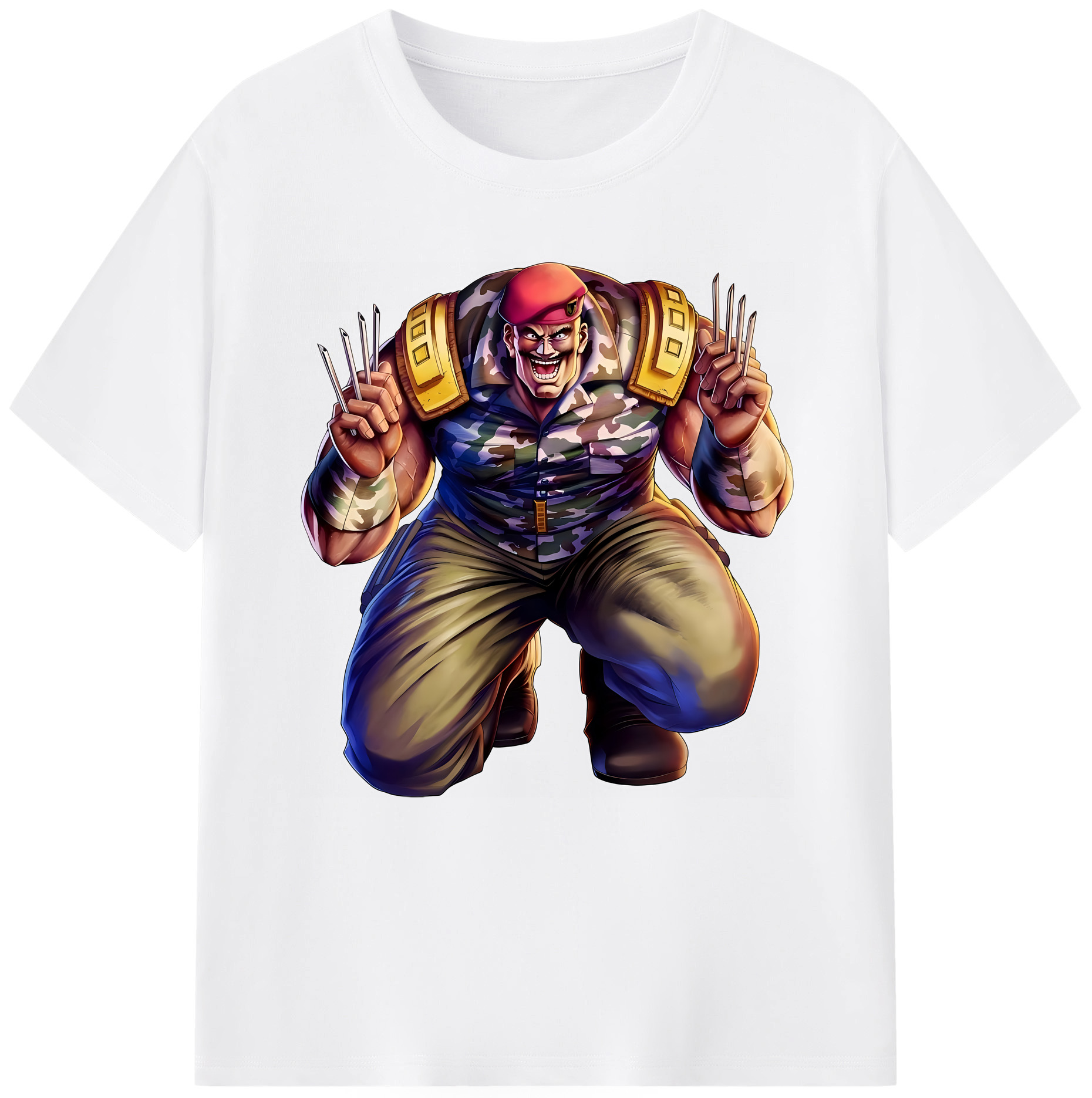 （画像用） 北斗の拳 Fist of the North Star 綿100％半袖Tシャツ（フロントプリント）