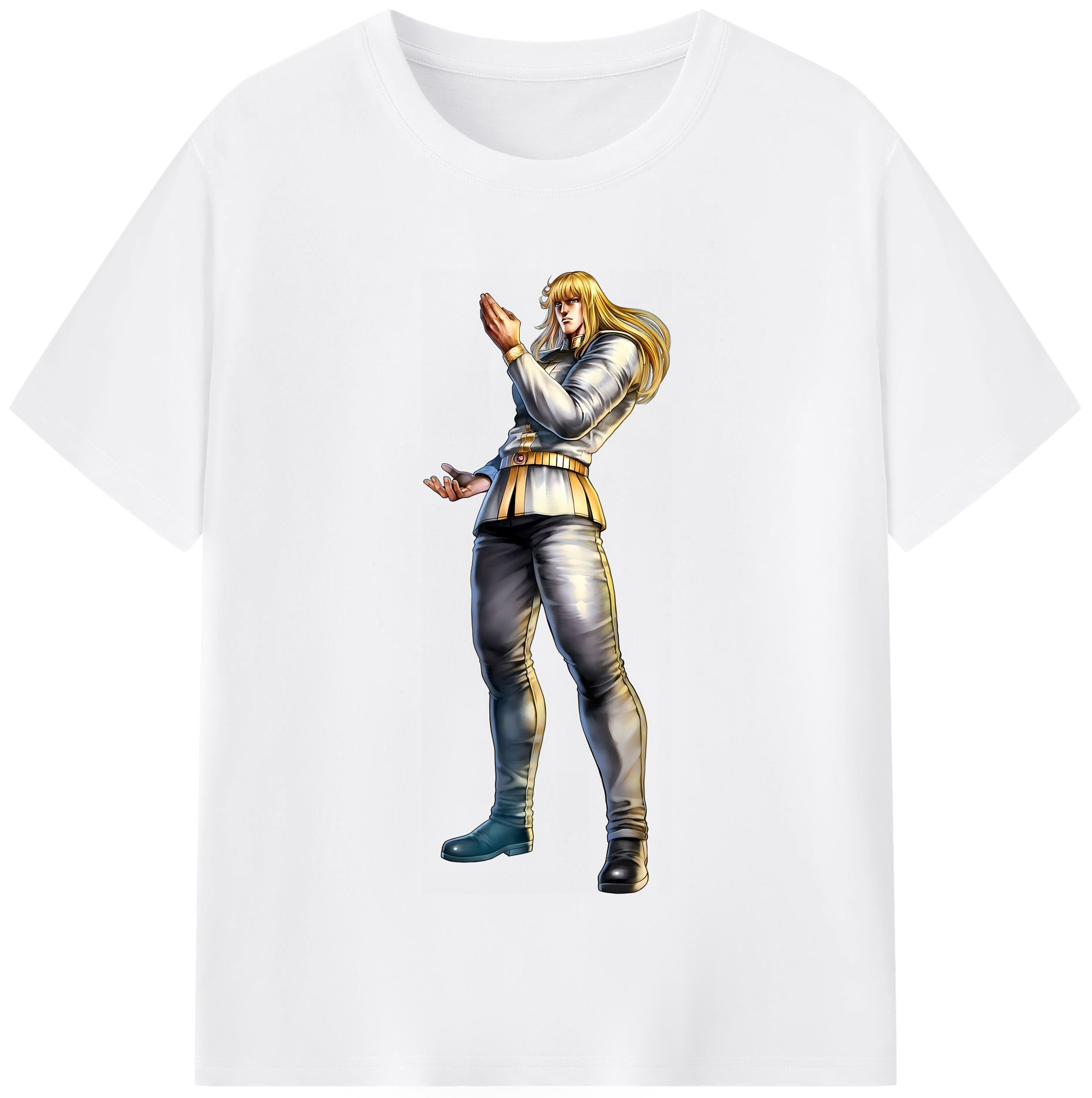 （画像用） 北斗の拳 Fist of the North Star 綿100％半袖Tシャツ（フロントプリント）