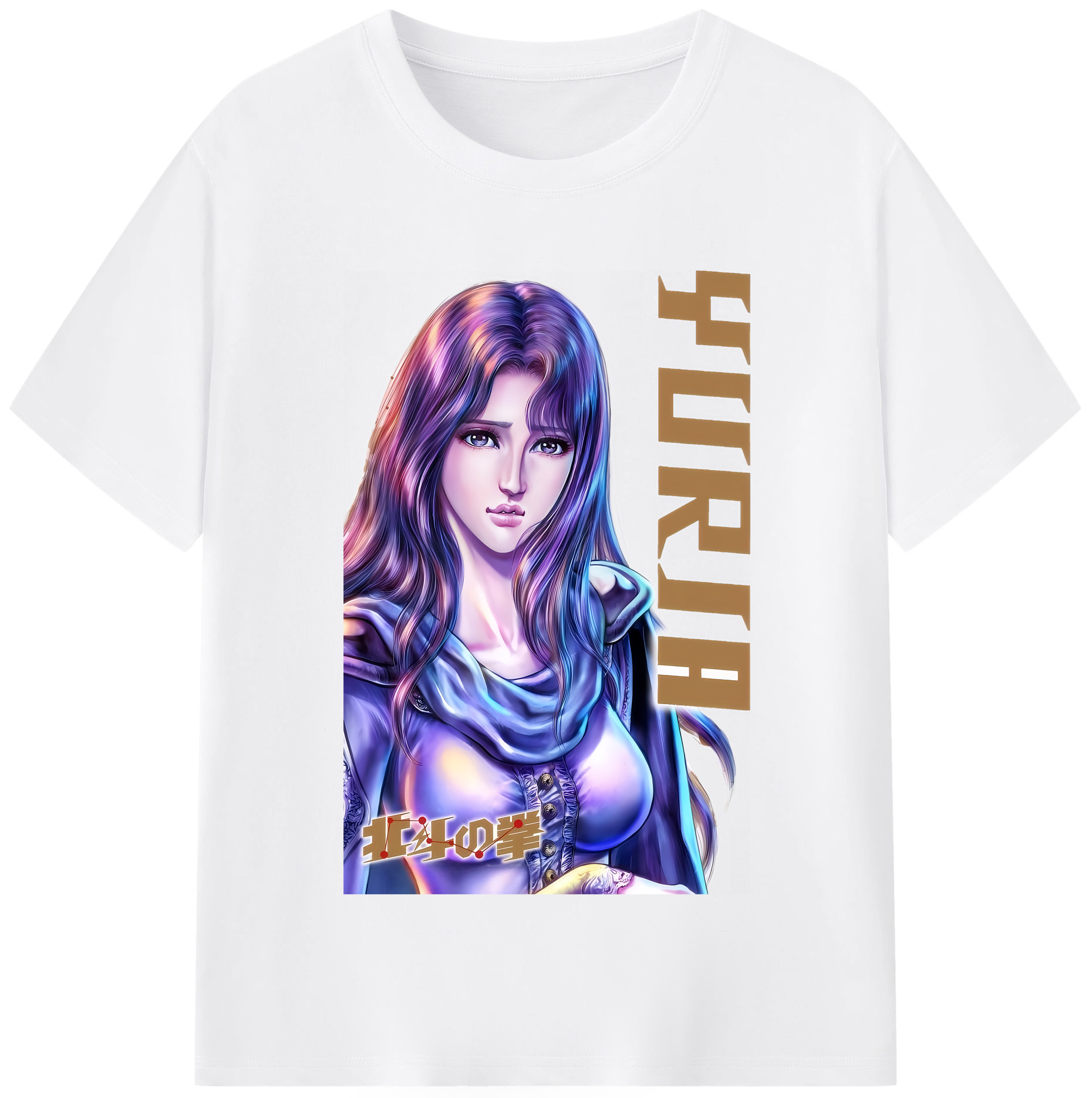 （画像用） 北斗の拳 Fist of the North Star 綿100％半袖Tシャツ（フロントプリント）