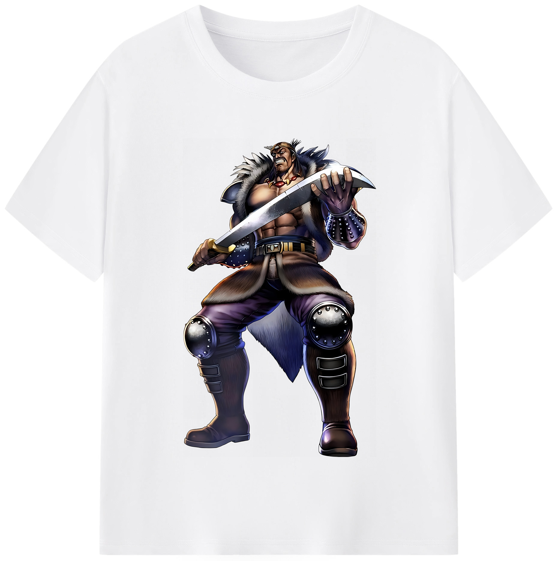 （画像用） 北斗の拳 Fist of the North Star 綿100％半袖Tシャツ（フロントプリント）