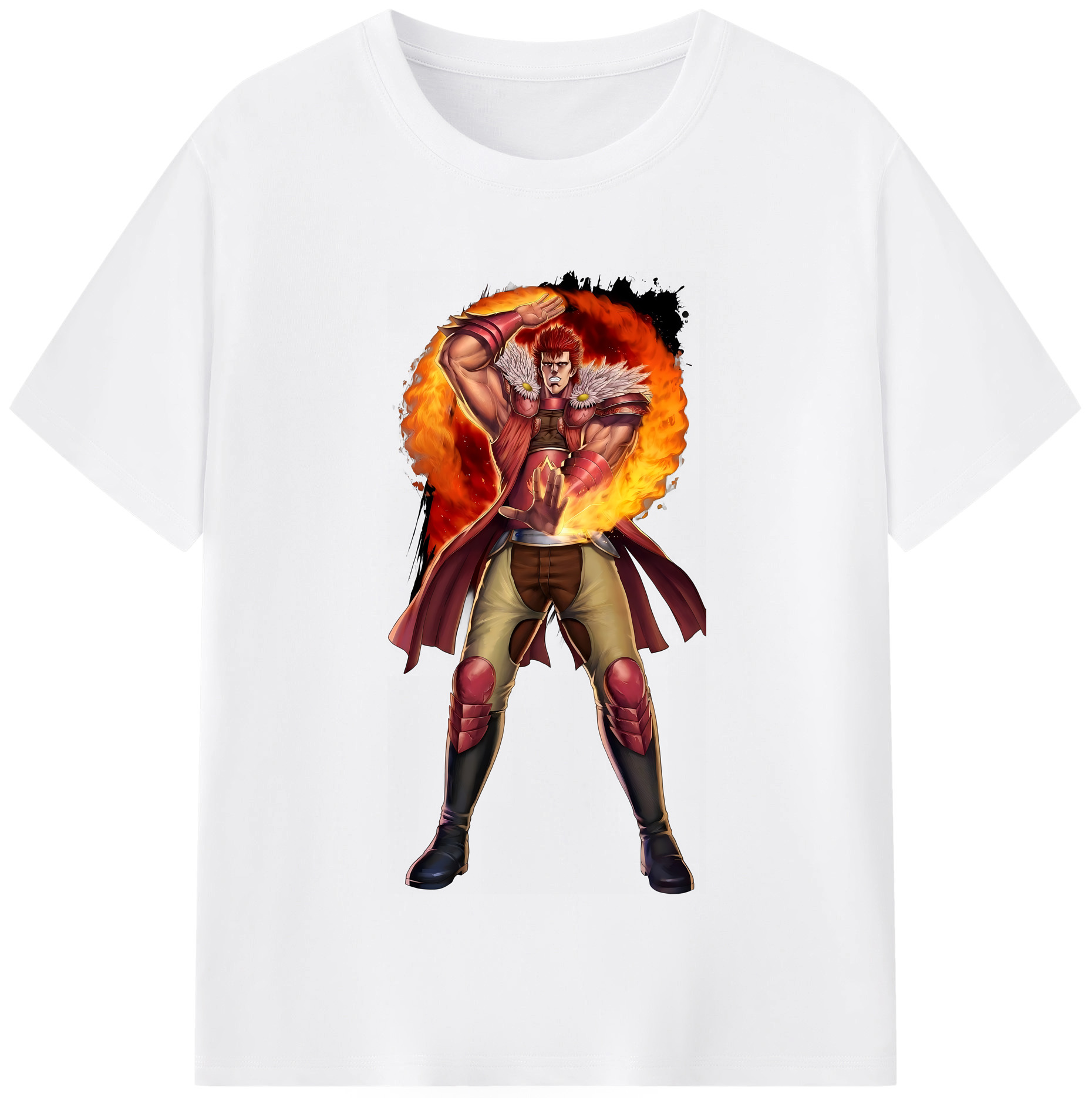 （画像用） 北斗の拳 Fist of the North Star 綿100％半袖Tシャツ（フロントプリント）