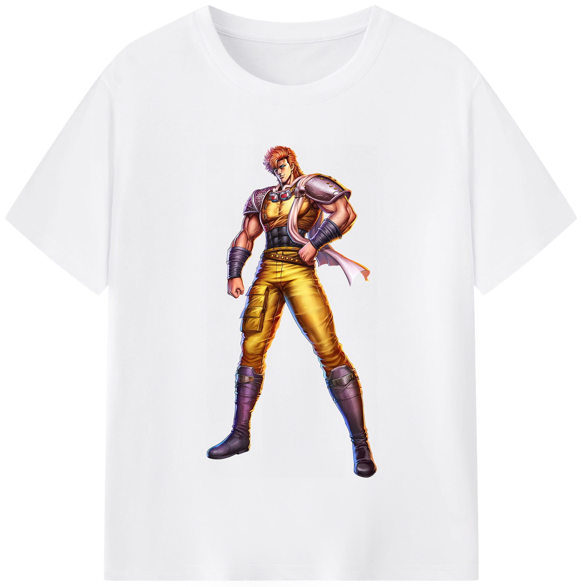（画像用） 北斗の拳 Fist of the North Star 綿100％半袖Tシャツ（フロントプリント）