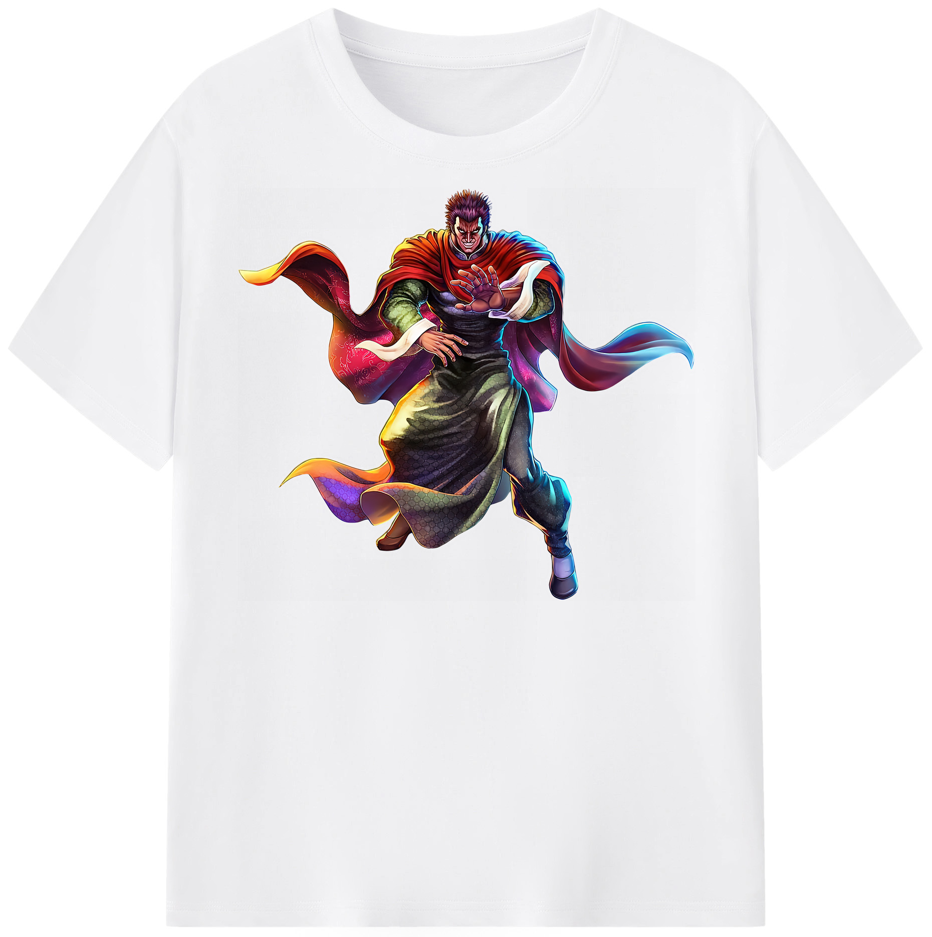 （画像用） 北斗の拳 Fist of the North Star 綿100％半袖Tシャツ（フロントプリント）