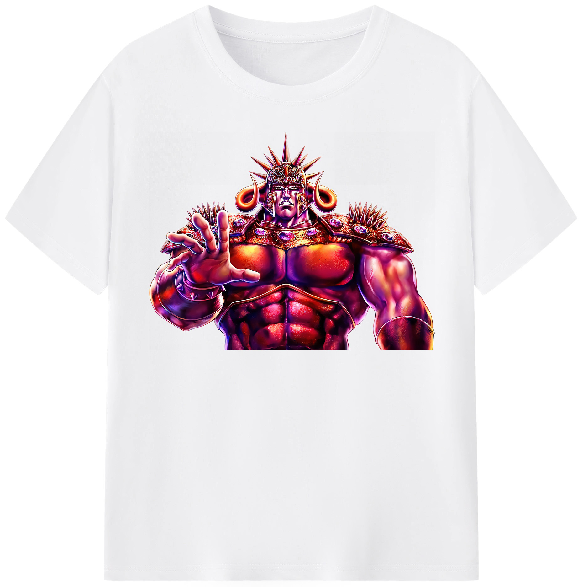 （画像用） 北斗の拳 Fist of the North Star 綿100％半袖Tシャツ（フロントプリント）