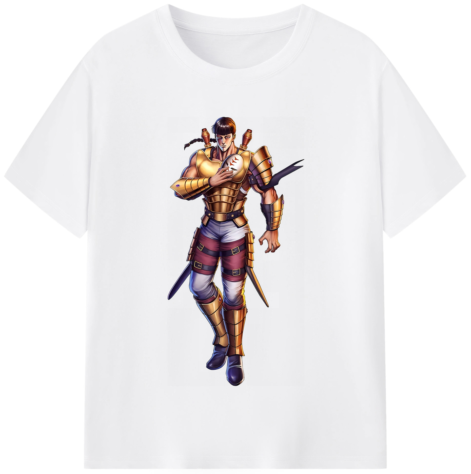 （画像用） 北斗の拳 Fist of the North Star 綿100％半袖Tシャツ（フロントプリント）
