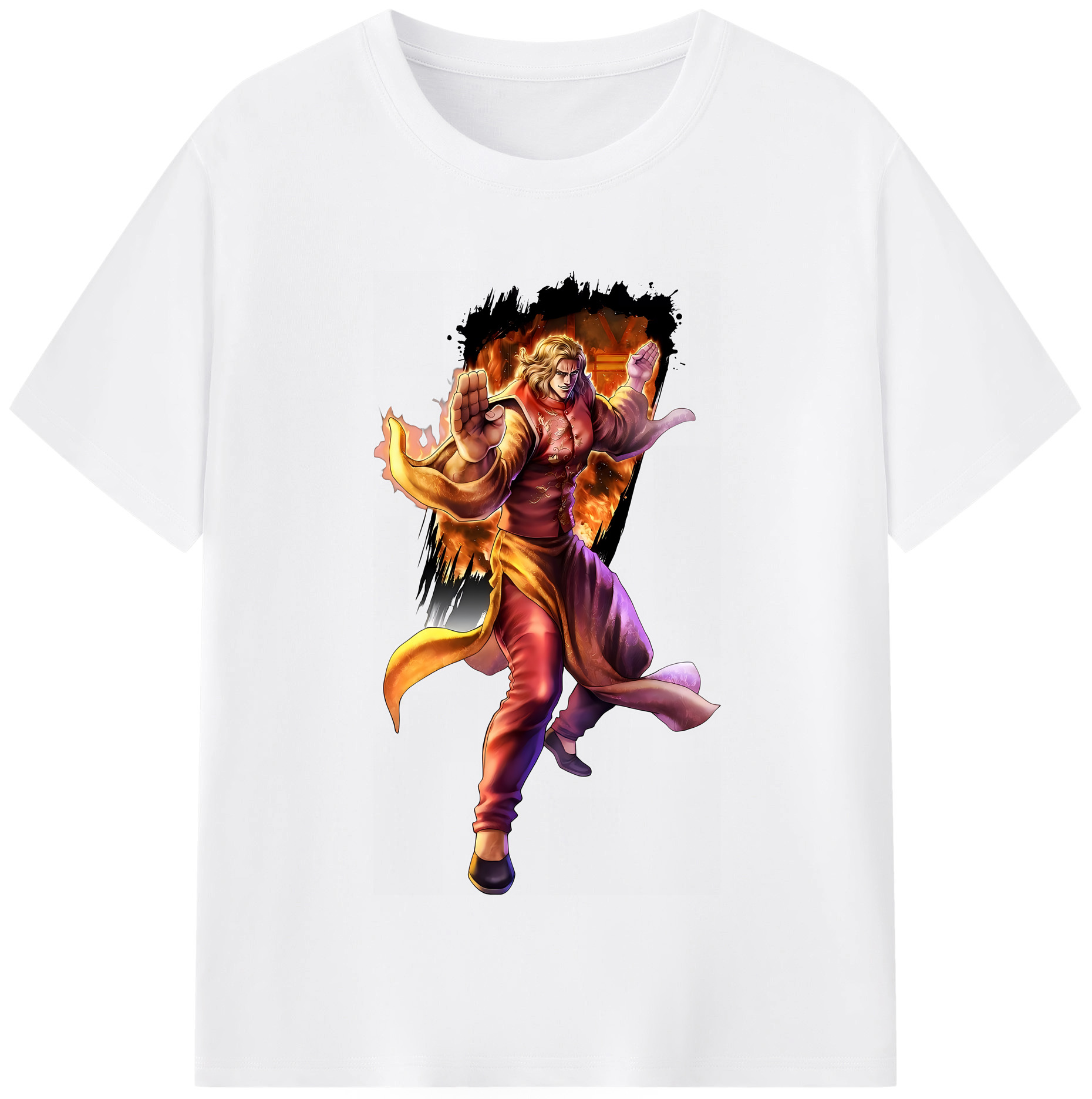 （画像用） 北斗の拳 Fist of the North Star 綿100％半袖Tシャツ（フロントプリント）