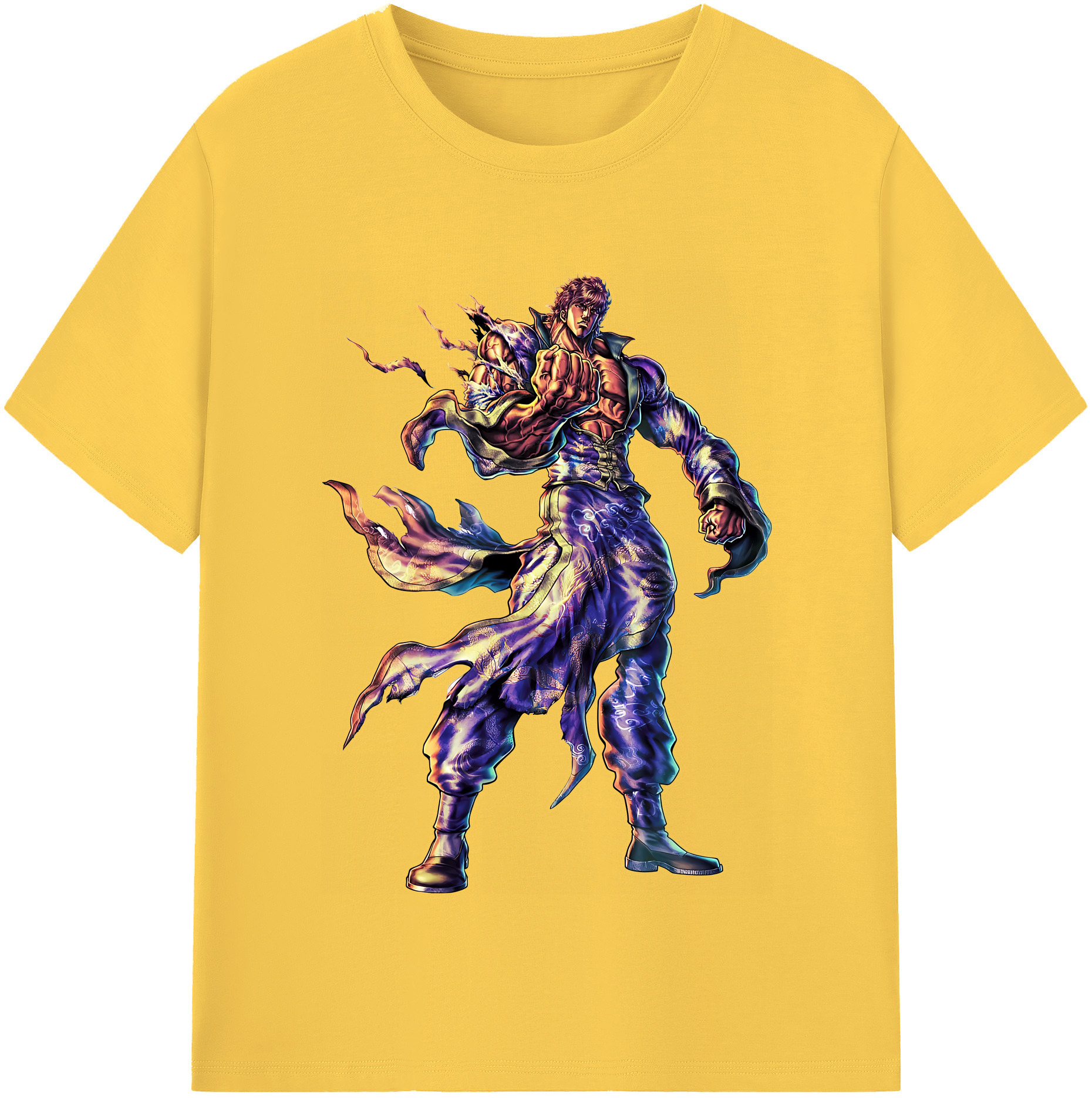 （画像用） 北斗の拳 Fist of the North Star 綿100％半袖Tシャツ（フロントプリント）
