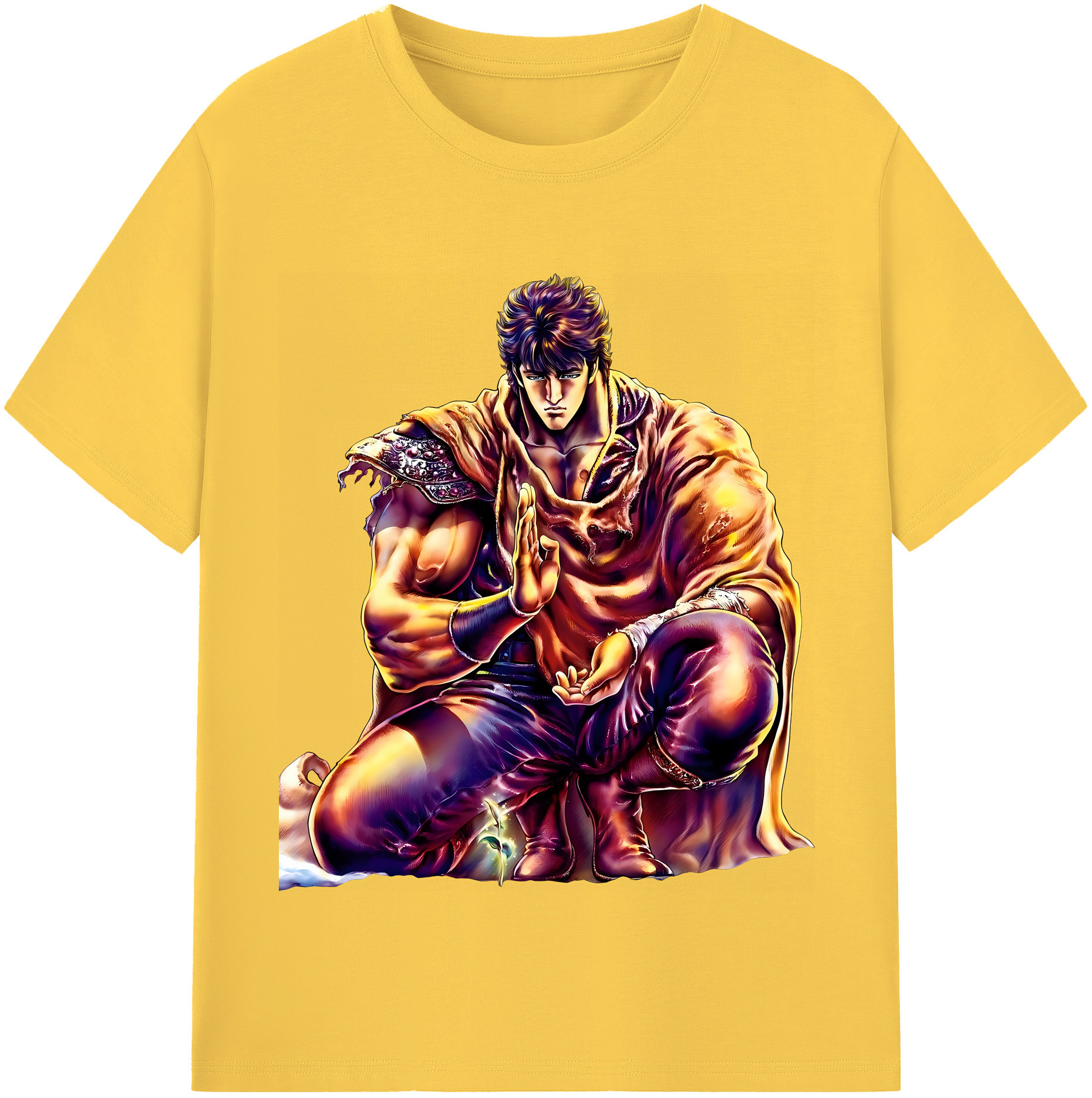 （画像用） 北斗の拳 Fist of the North Star 綿100％半袖Tシャツ（フロントプリント）