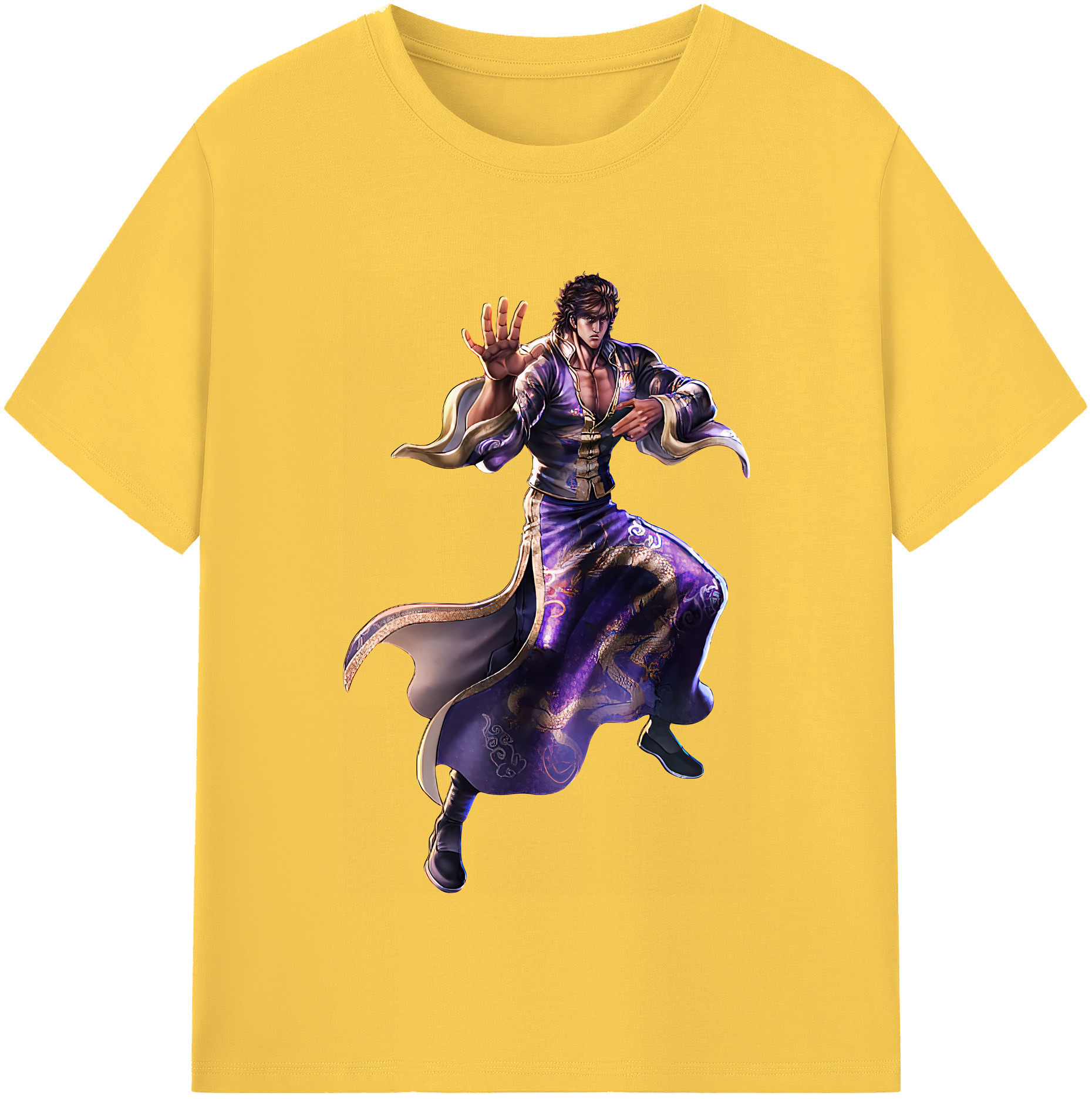 （画像用） 北斗の拳 Fist of the North Star 綿100％半袖Tシャツ（フロントプリント）