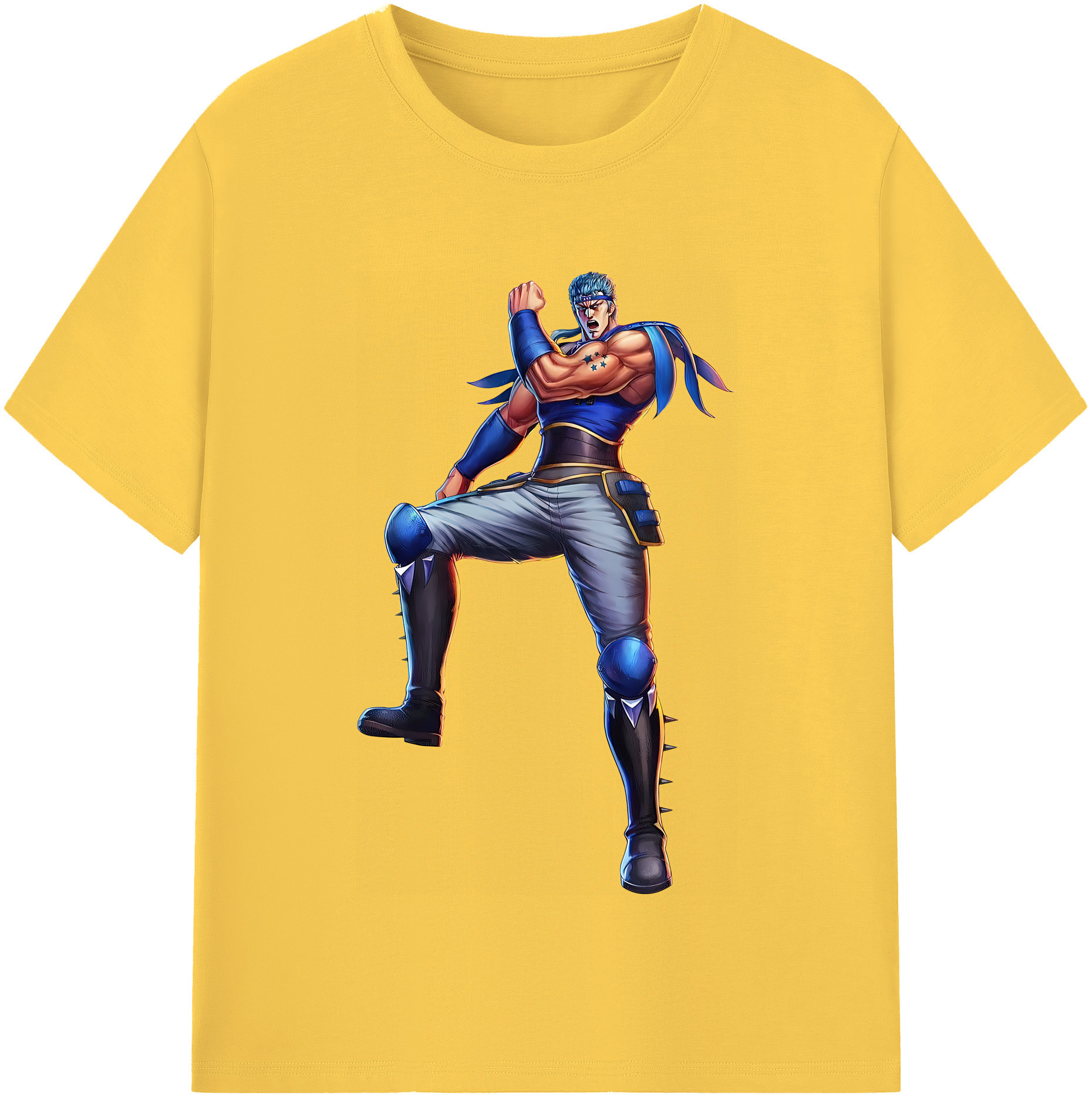 （画像用） 北斗の拳 Fist of the North Star 綿100％半袖Tシャツ（フロントプリント）