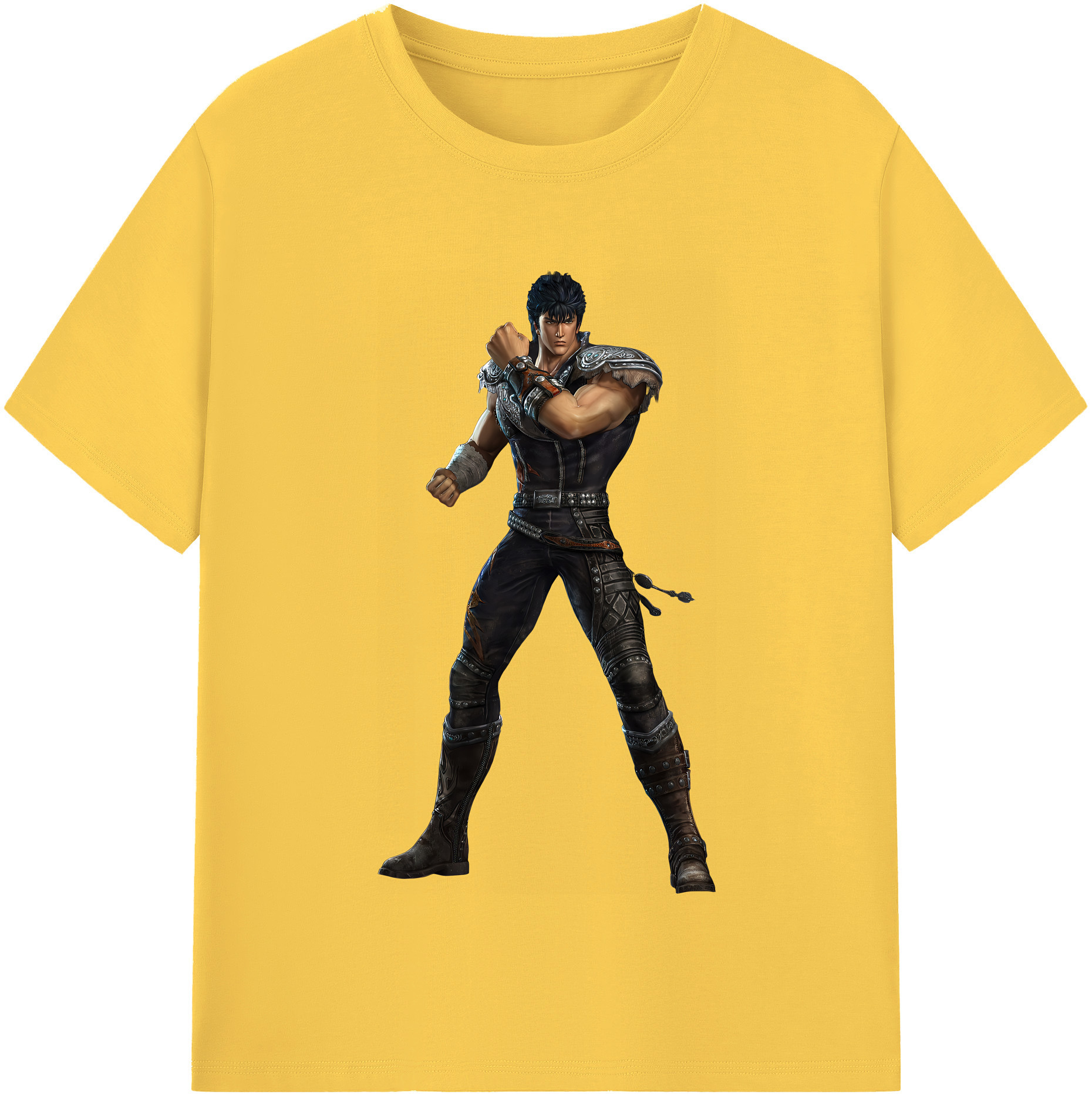 （画像用） 北斗の拳 Fist of the North Star 綿100％半袖Tシャツ（フロントプリント）
