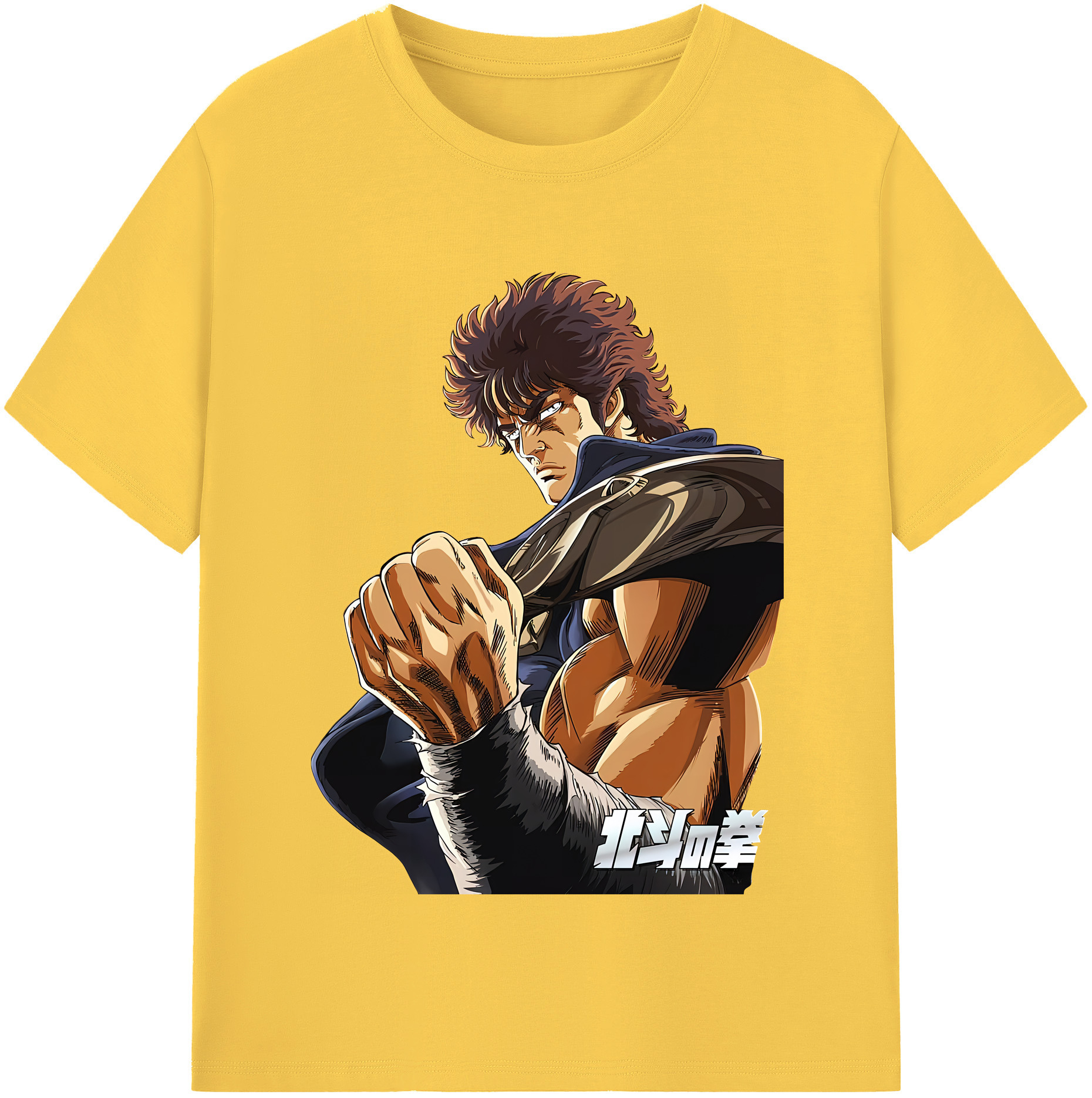 （画像用） 北斗の拳 Fist of the North Star 綿100％半袖Tシャツ（フロントプリント）