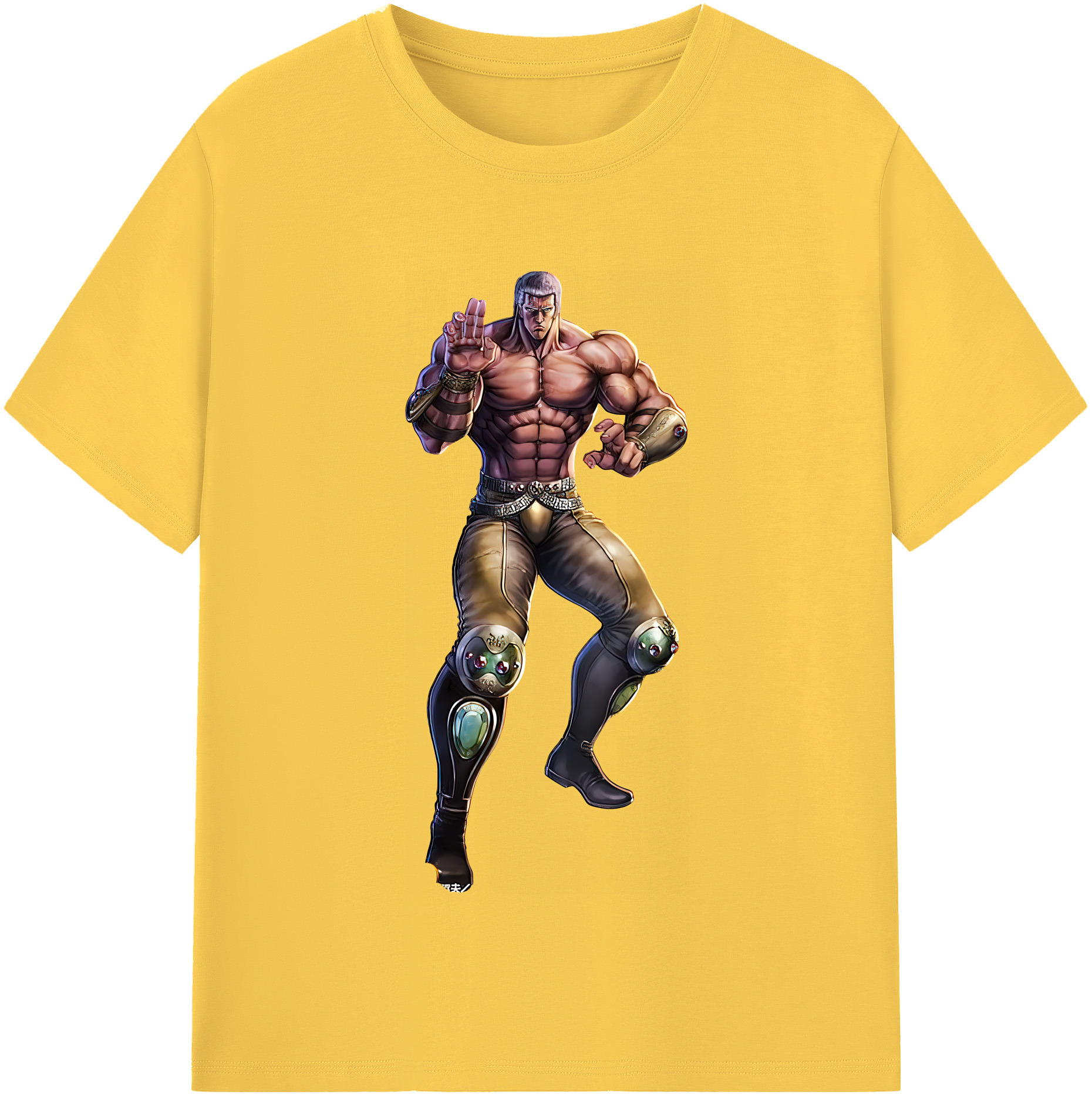 （画像用） 北斗の拳 Fist of the North Star 綿100％半袖Tシャツ（フロントプリント）