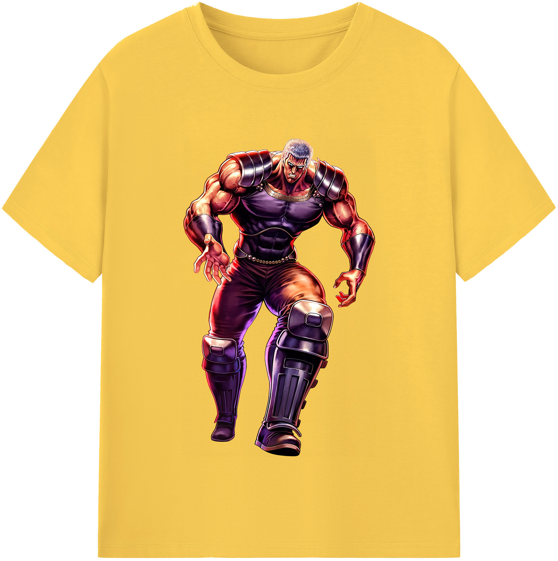 （画像用） 北斗の拳 Fist of the North Star 綿100％半袖Tシャツ（フロントプリント）