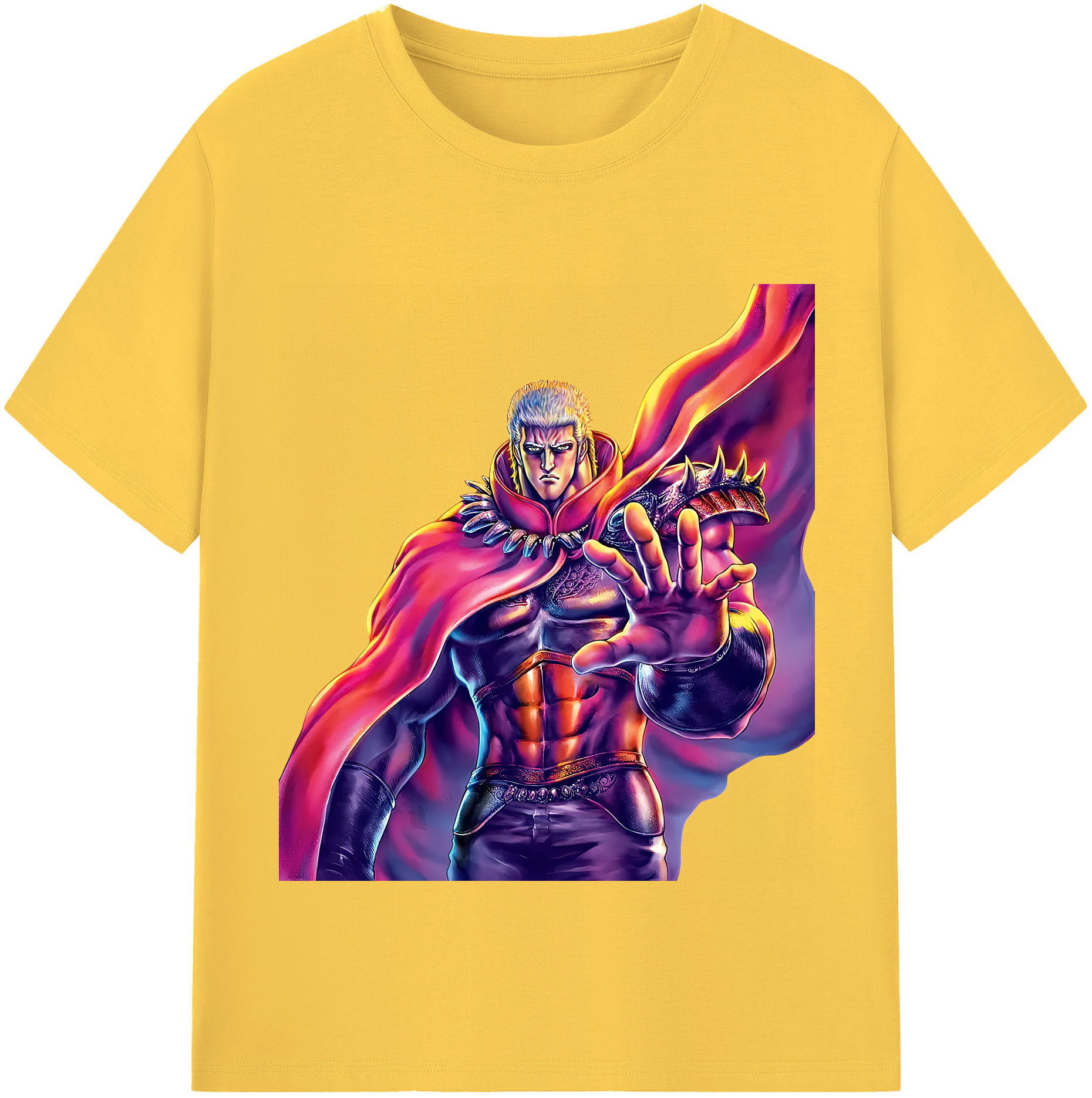 （画像用） 北斗の拳 Fist of the North Star 綿100％半袖Tシャツ（フロントプリント）