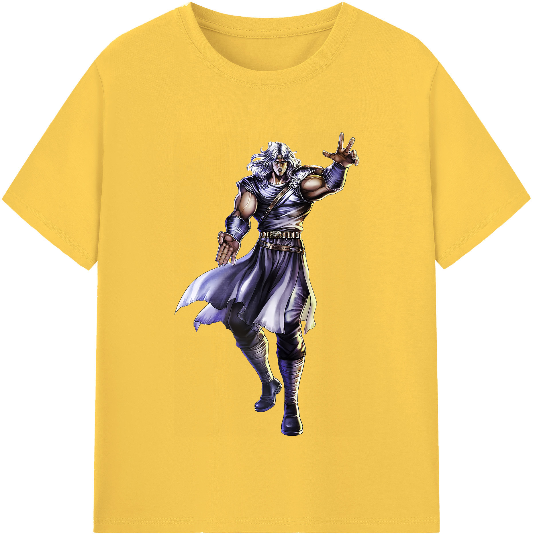 （画像用） 北斗の拳 Fist of the North Star 綿100％半袖Tシャツ（フロントプリント）