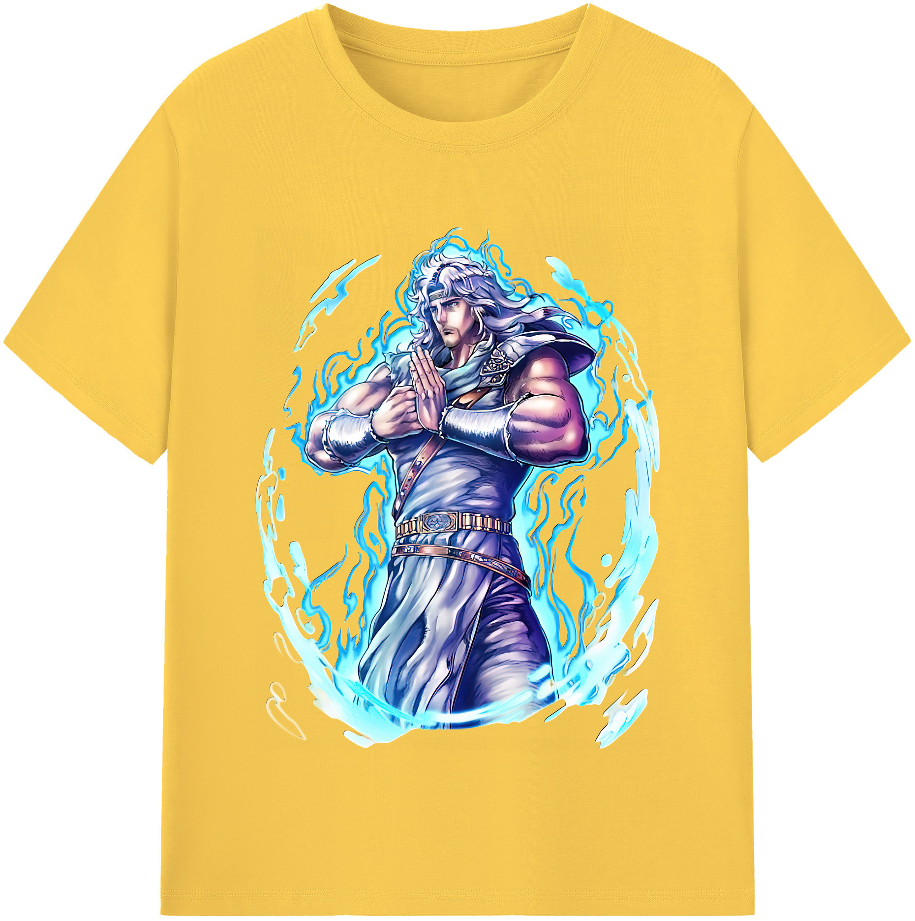 （画像用） 北斗の拳 Fist of the North Star 綿100％半袖Tシャツ（フロントプリント）
