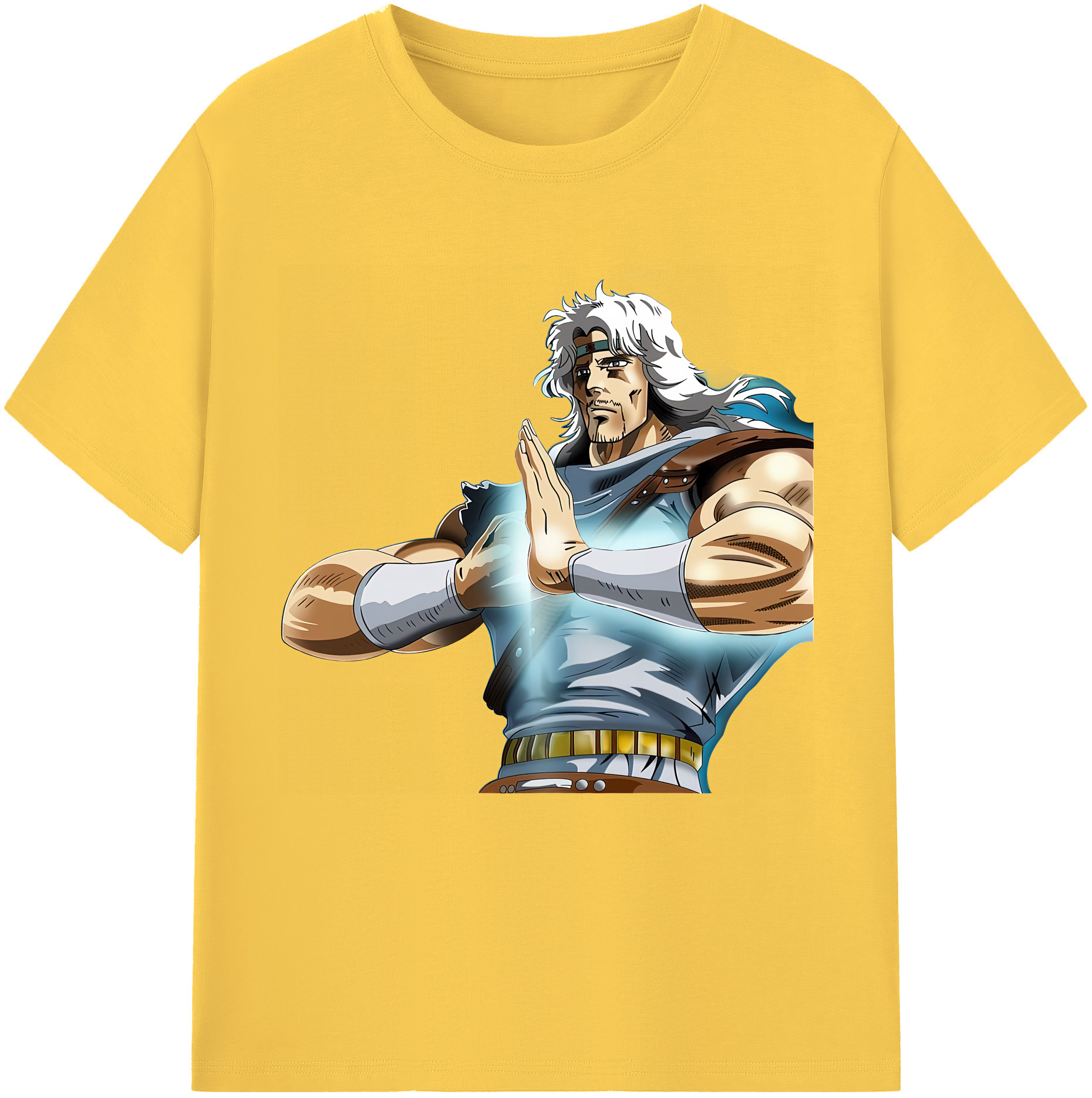 （画像用） 北斗の拳 Fist of the North Star 綿100％半袖Tシャツ（フロントプリント）