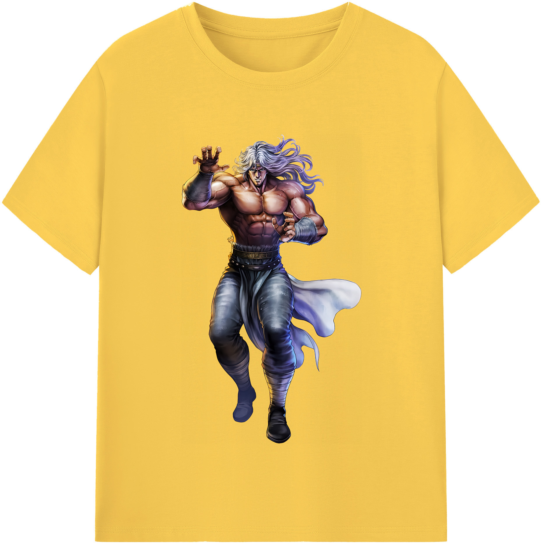 （画像用） 北斗の拳 Fist of the North Star 綿100％半袖Tシャツ（フロントプリント）