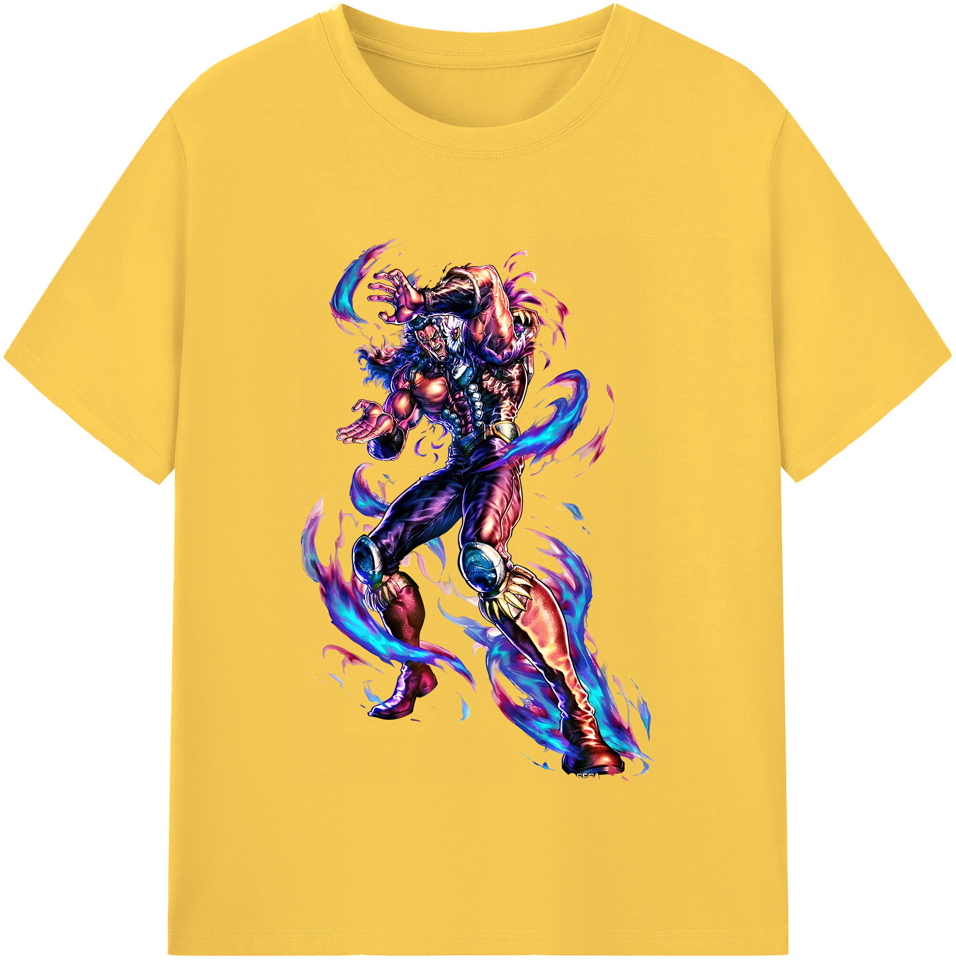 （画像用） 北斗の拳 Fist of the North Star 綿100％半袖Tシャツ（フロントプリント）