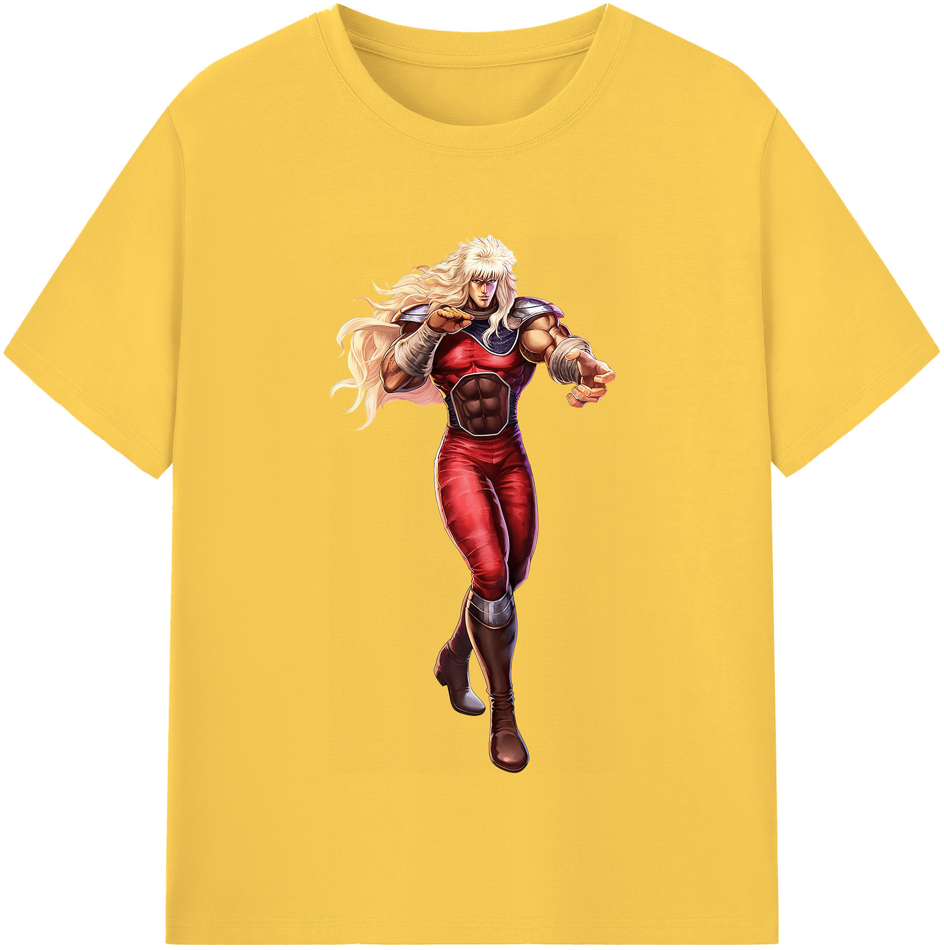 （画像用） 北斗の拳 Fist of the North Star 綿100％半袖Tシャツ（フロントプリント）
