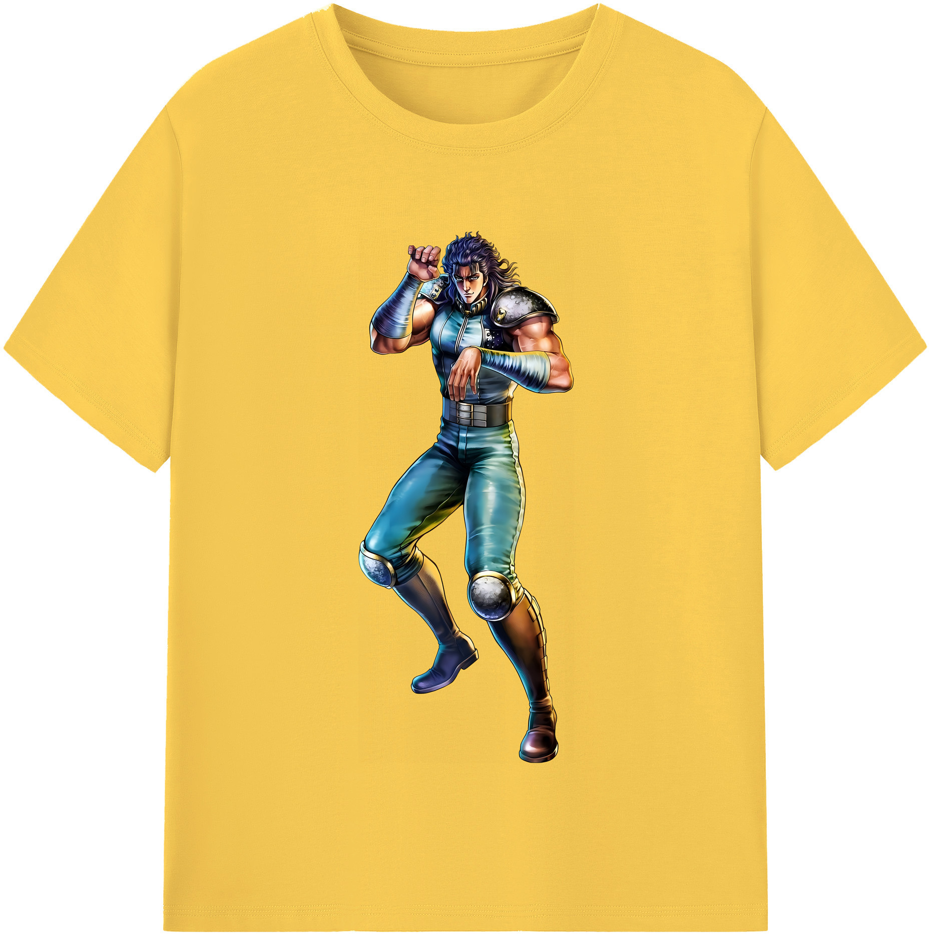 （画像用） 北斗の拳 Fist of the North Star 綿100％半袖Tシャツ（フロントプリント）