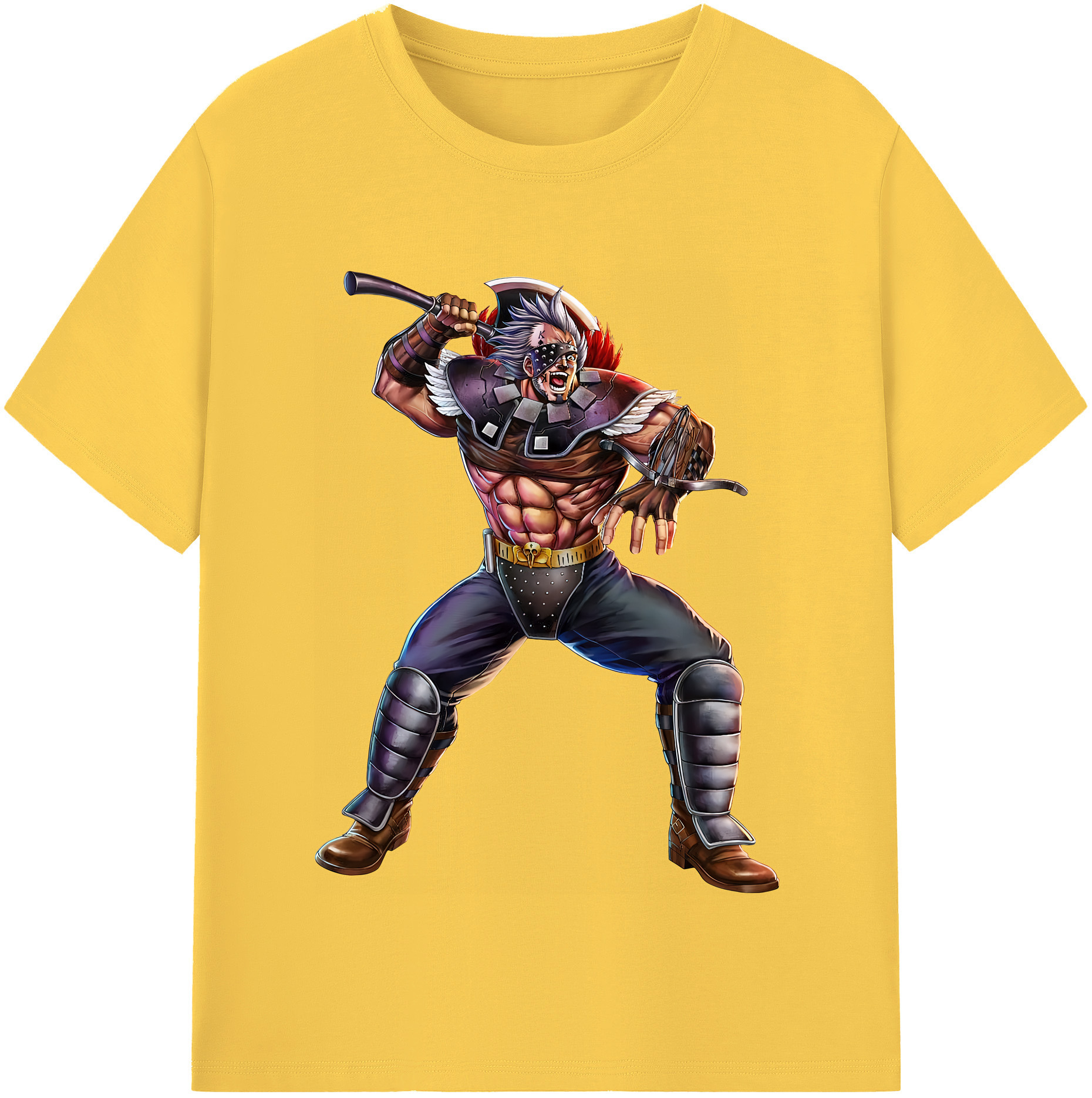 （画像用） 北斗の拳 Fist of the North Star 綿100％半袖Tシャツ（フロントプリント）