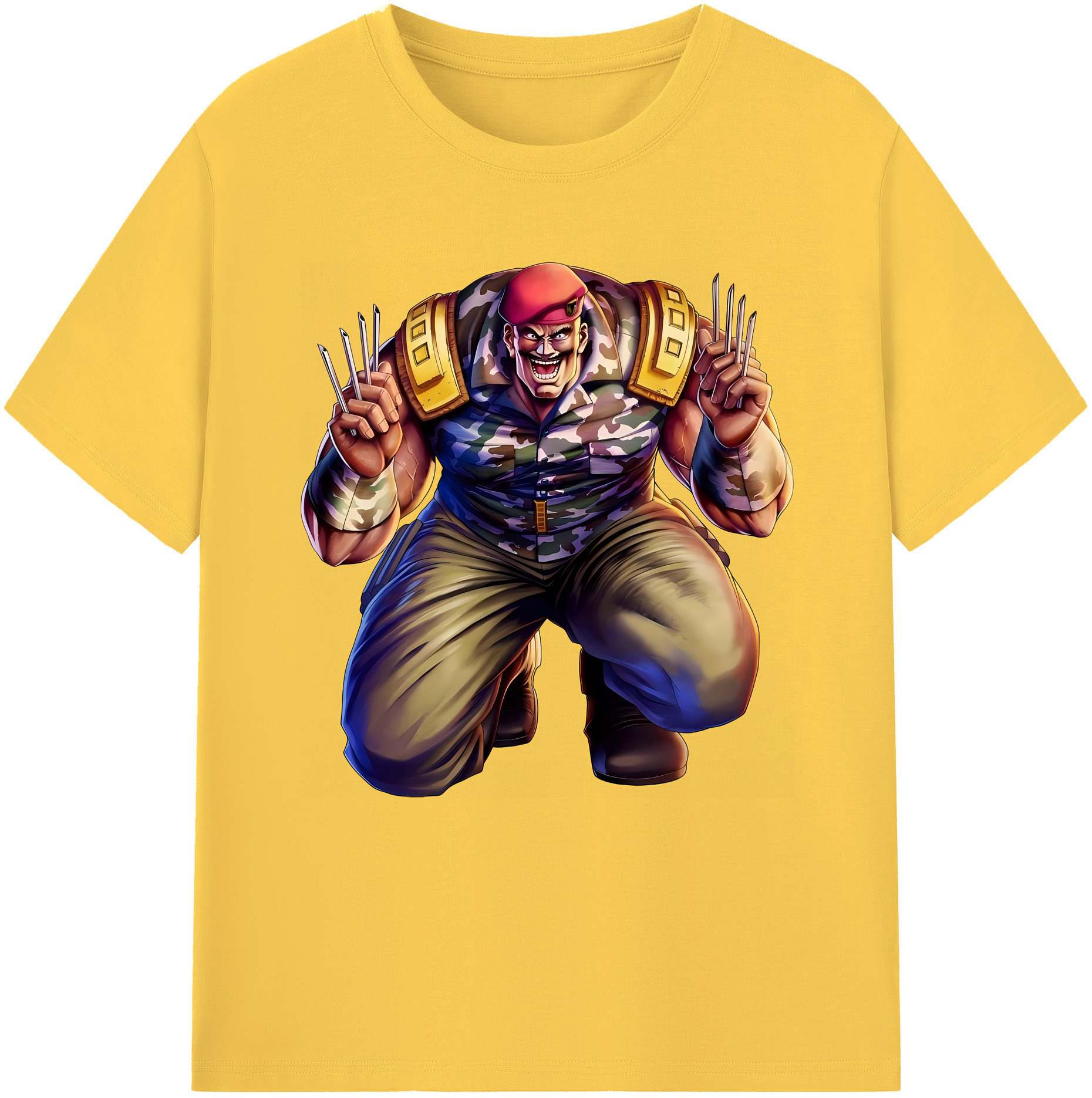 （画像用） 北斗の拳 Fist of the North Star 綿100％半袖Tシャツ（フロントプリント）