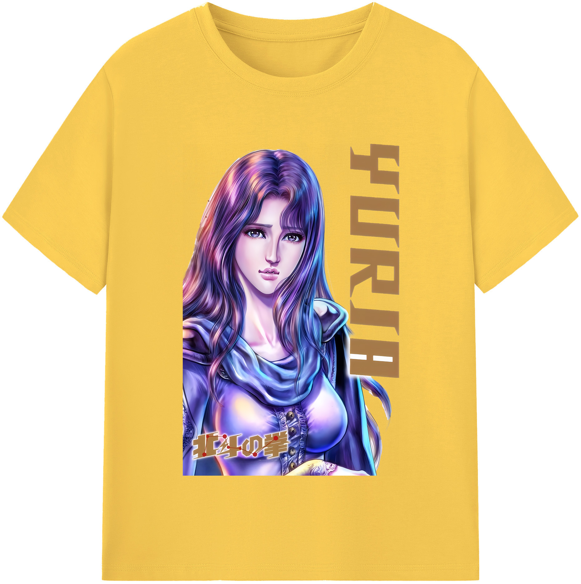 （画像用） 北斗の拳 Fist of the North Star 綿100％半袖Tシャツ（フロントプリント）