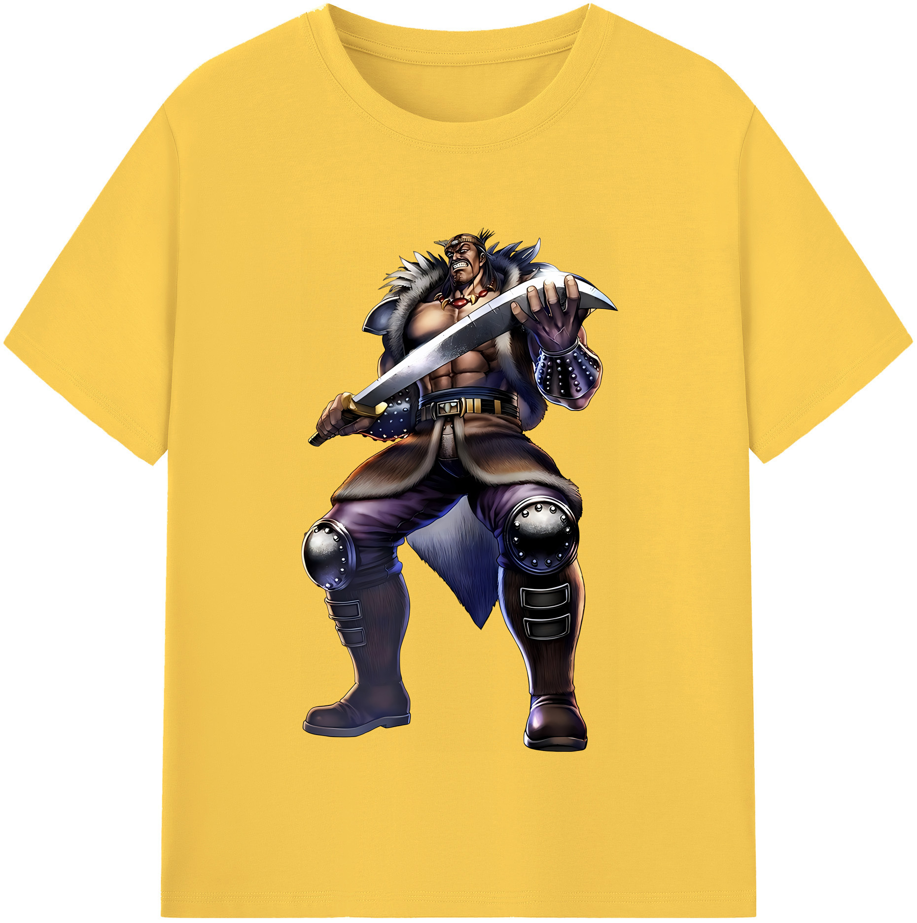 （画像用） 北斗の拳 Fist of the North Star 綿100％半袖Tシャツ（フロントプリント）